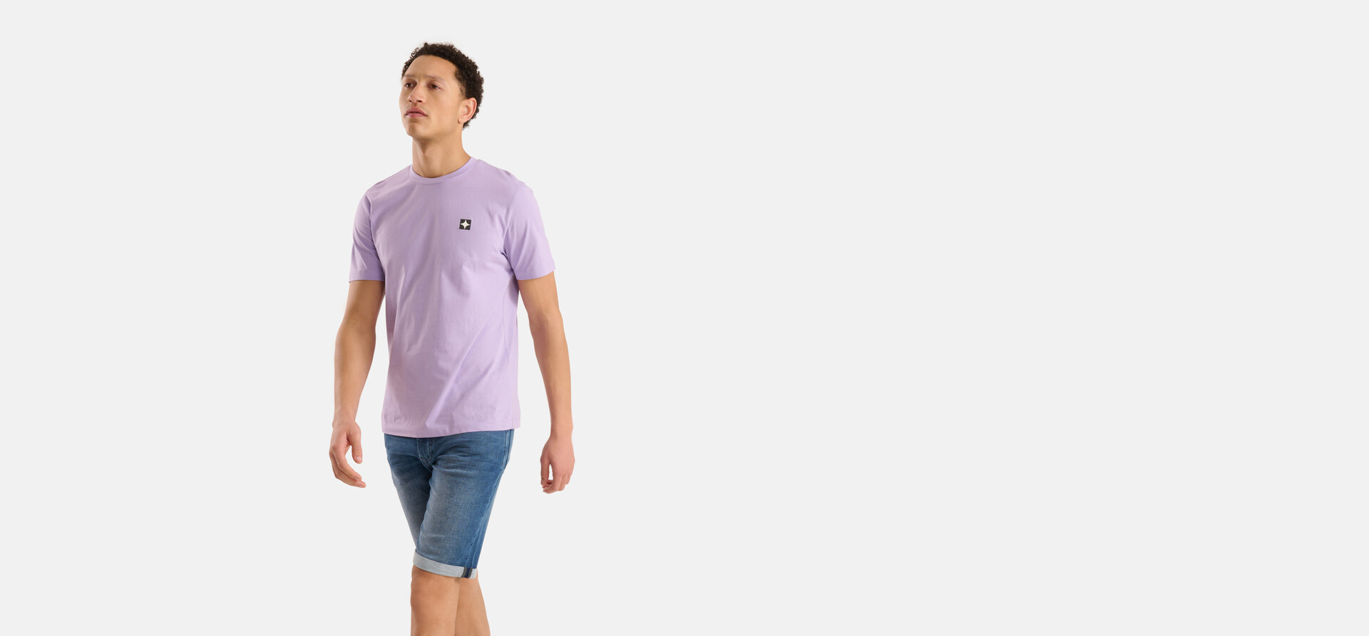 Sparkle T-shirt Lichtpaars SHOEBY MEN