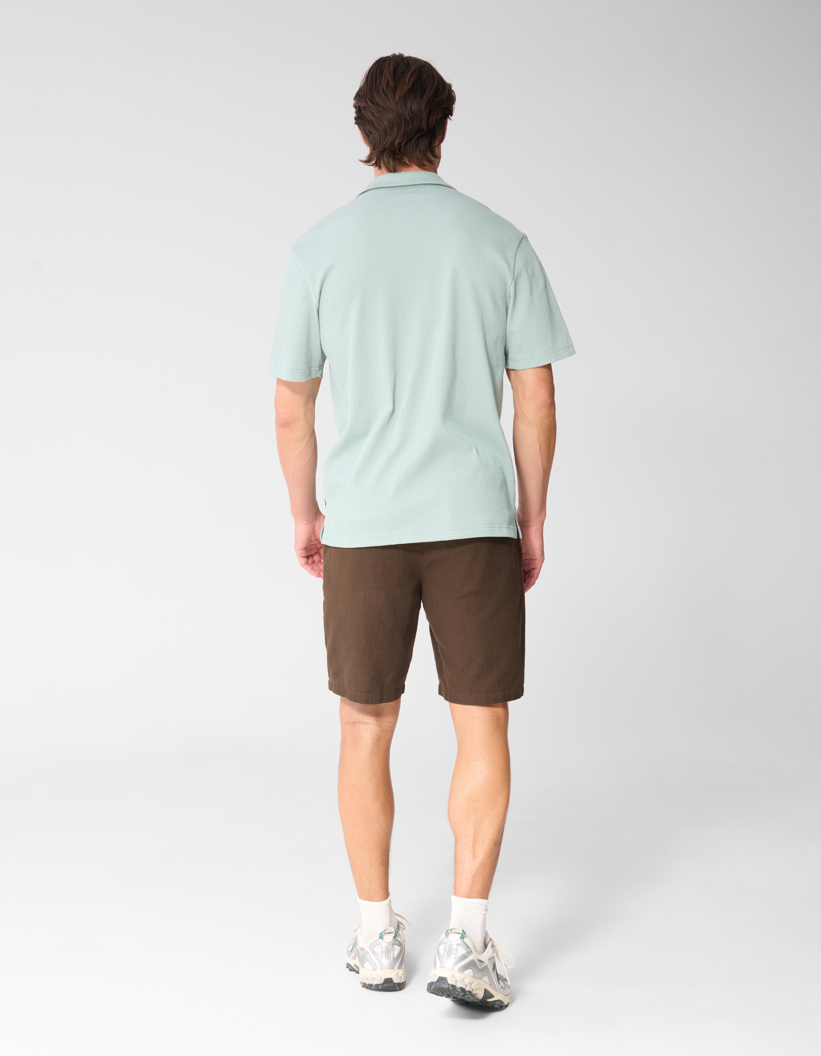 Structuur Overshirt Lichtgroen SHOEBY MEN