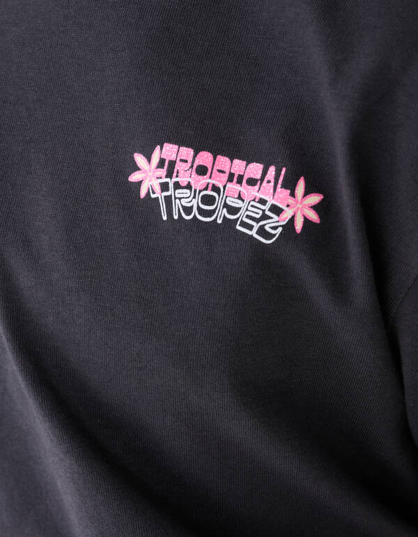 Tropez Artwork T-Shirt Donkergrijs SHOEBY GIRLS