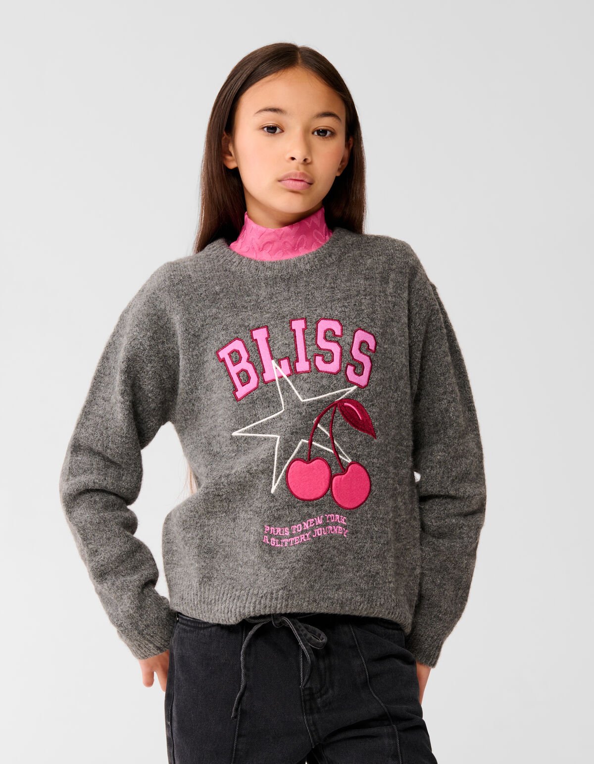 Bliss Artwork Trui Donkergrijs SHOEBY GIRLS