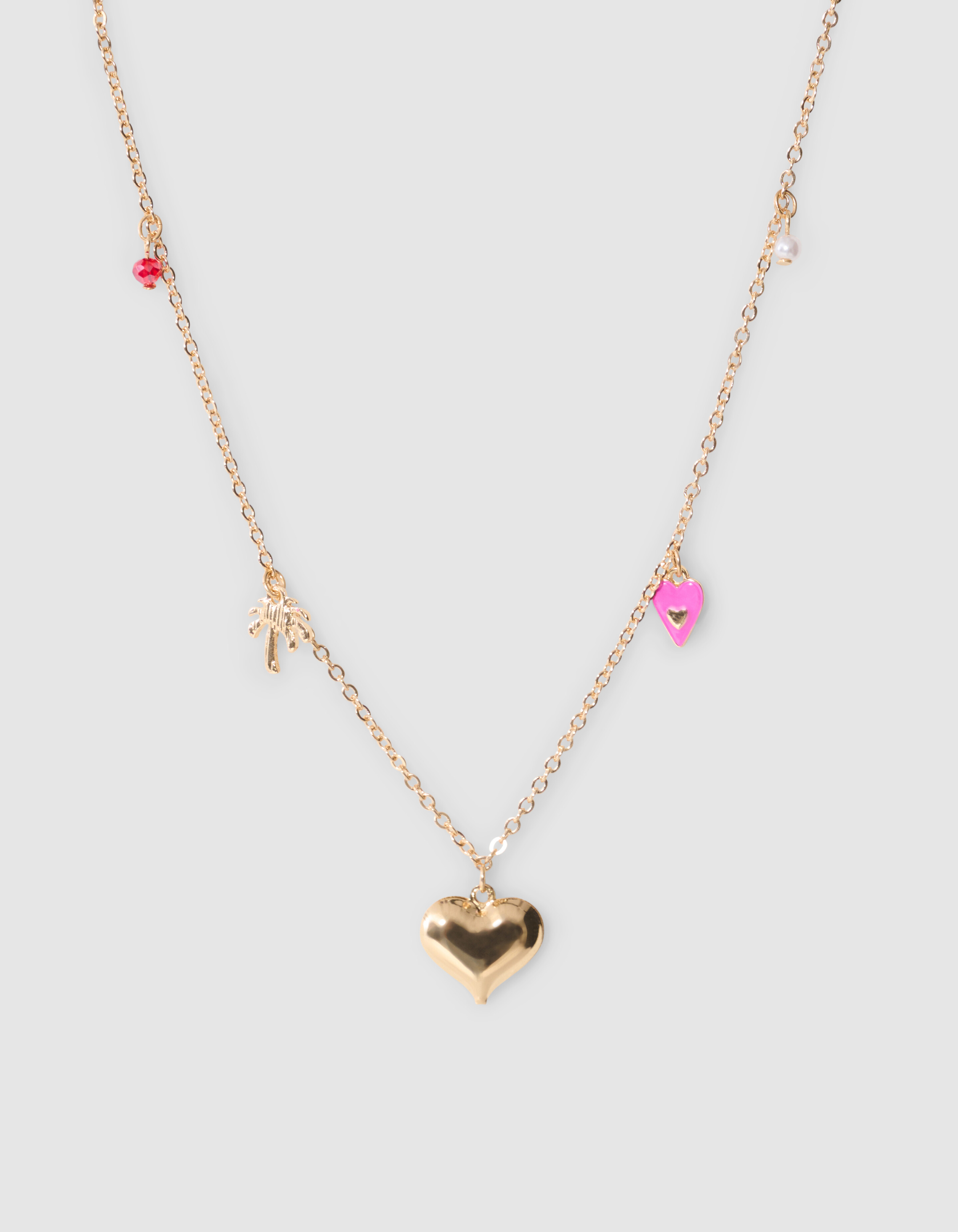 Palm Love Charm Ketting Goud SHOEBY ACCESSOIRES