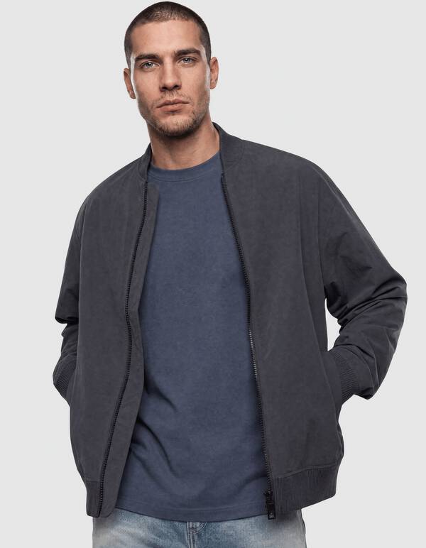 Bomber Jack Donkergrijs SHOEBY MEN