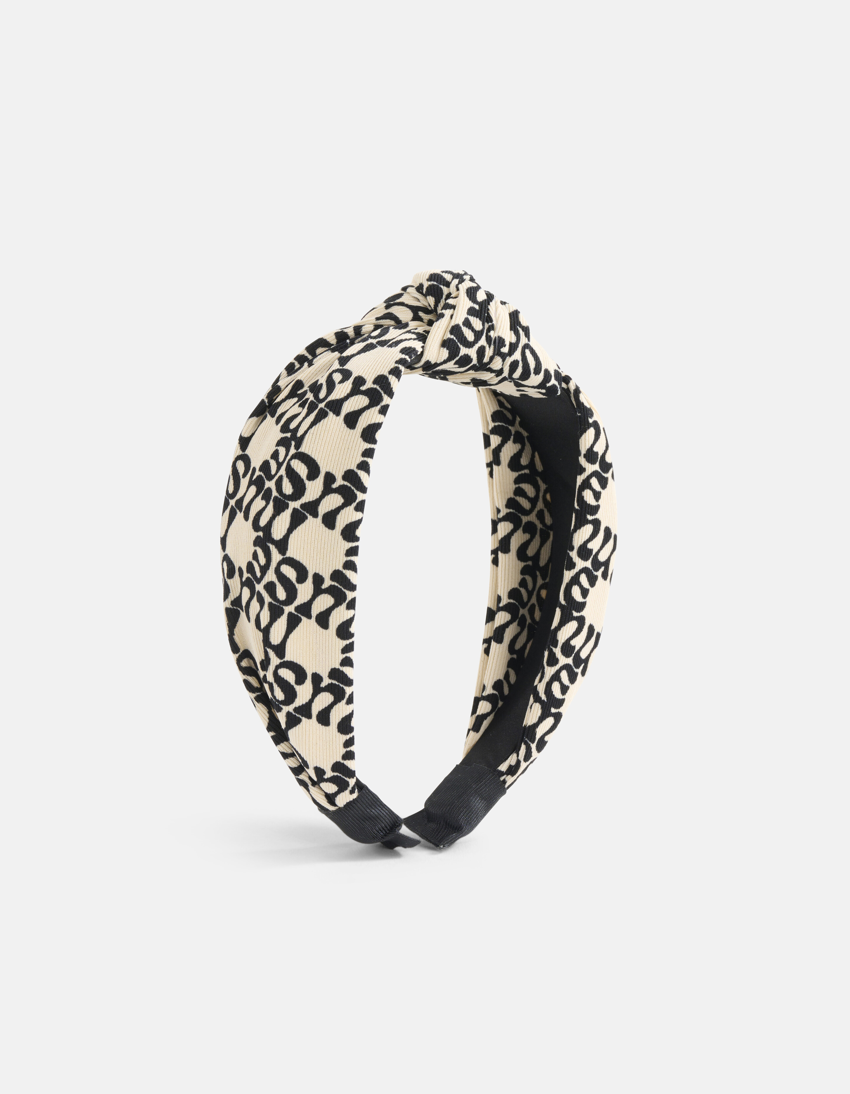 Printed Knot Haarband Gebroken Wit SHOEBY ACCESSOIRES