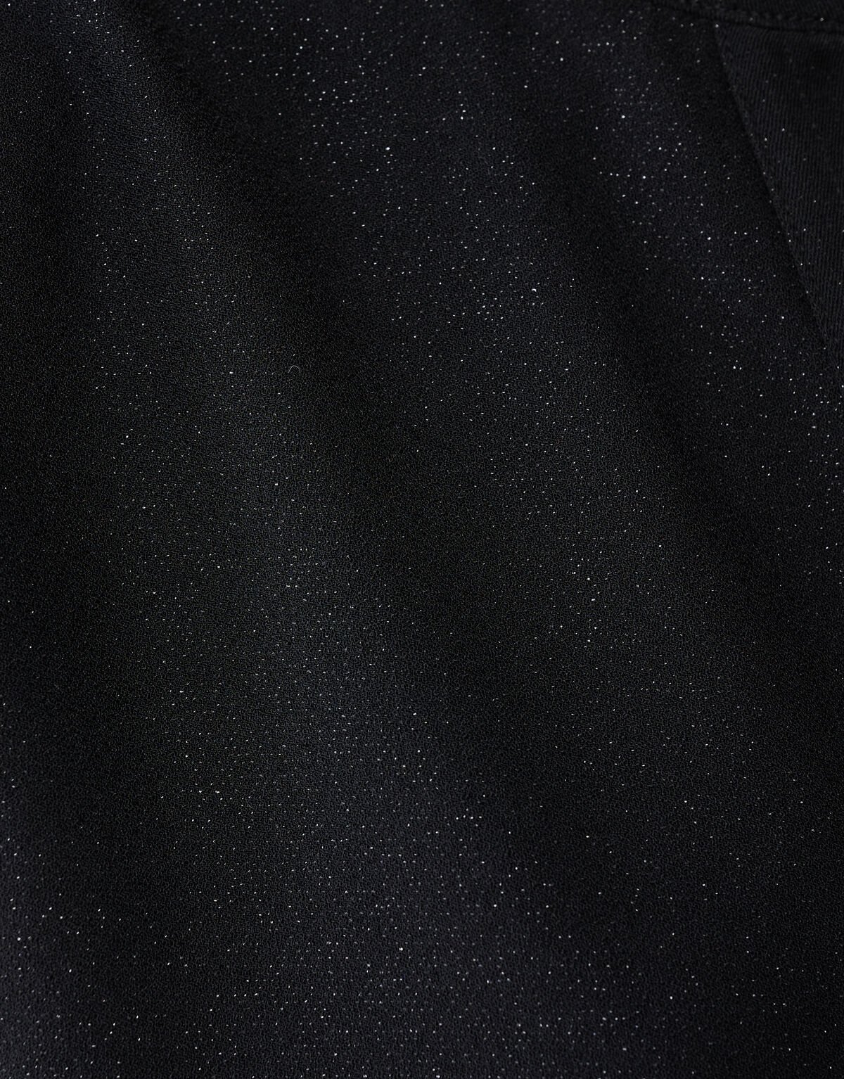Glitter V-hals Top Zwart SHOEBY WOMEN