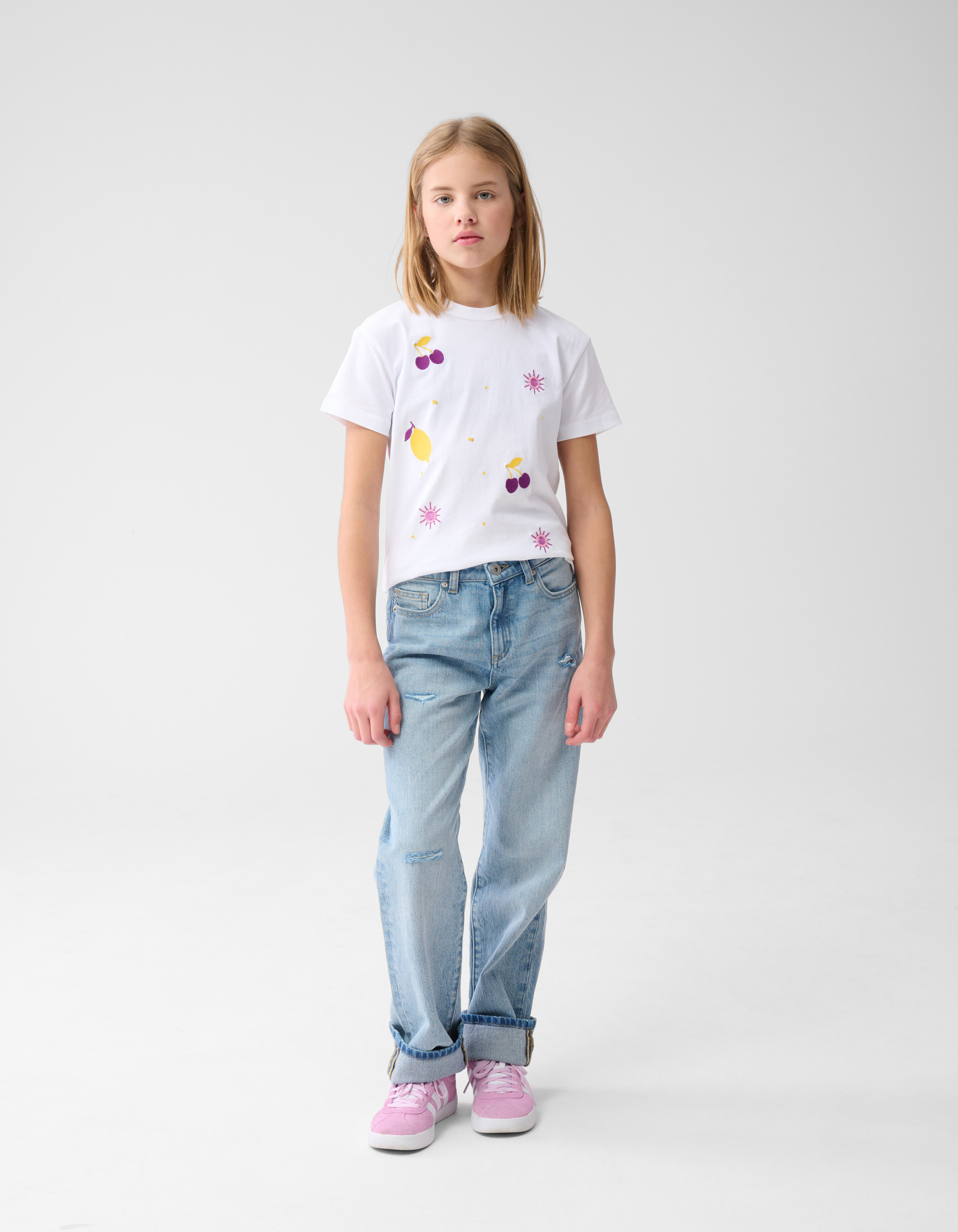 Fruit T-shirt Wit SHOEBY GIRLS