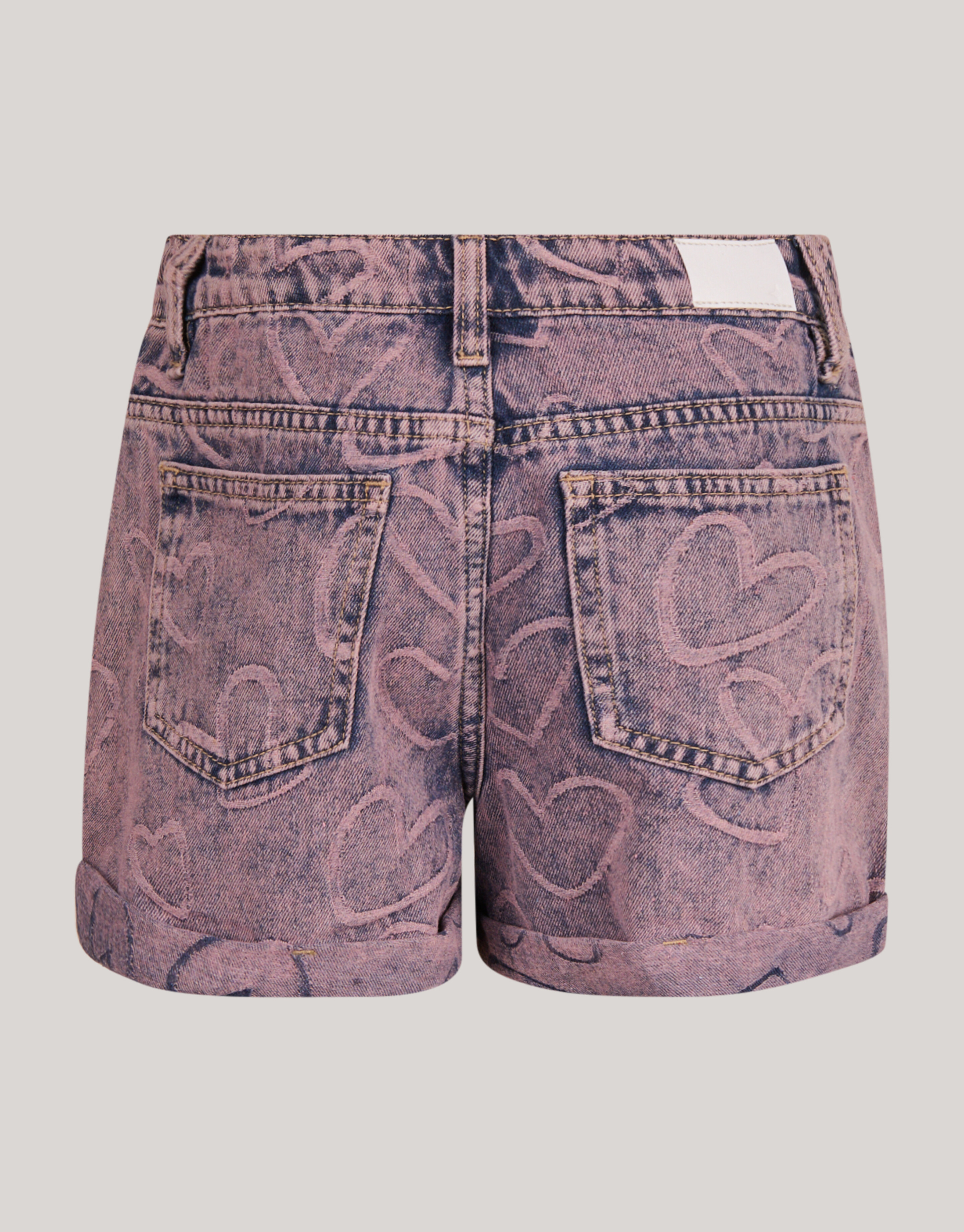 Heart Denim Short Paars SHOEBY GIRLS