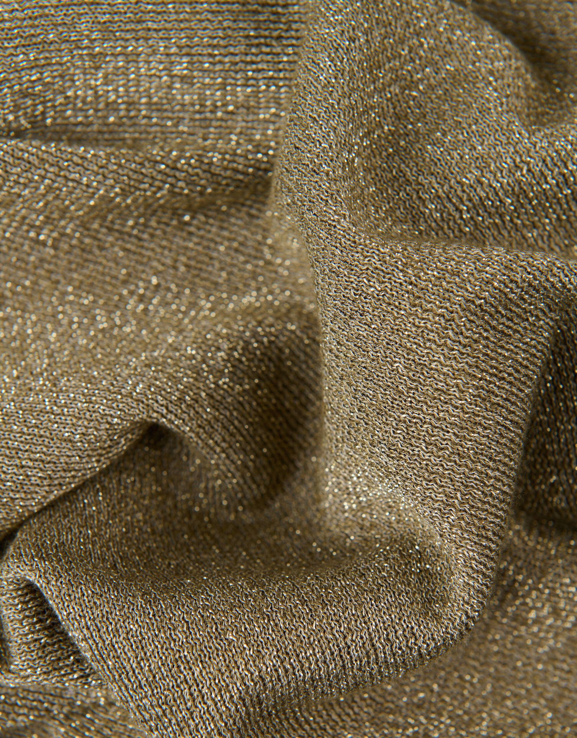 Glitter shop trui goud