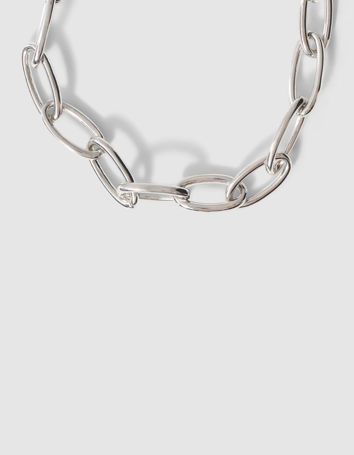 Oval Chain Ketting Zilver SHOEBY ACCESSOIRES