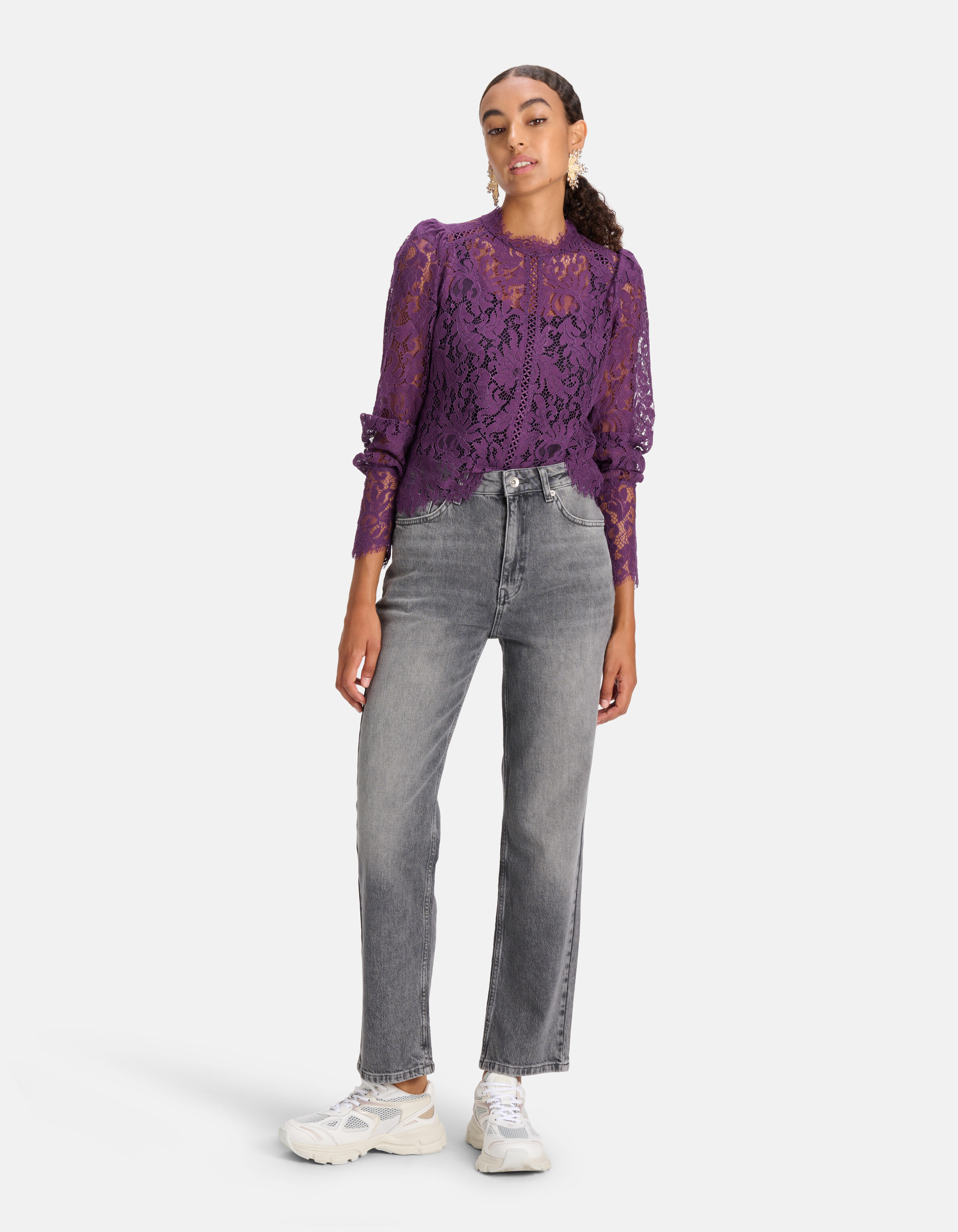 Kanten Top Paars SHOEBY WOMEN