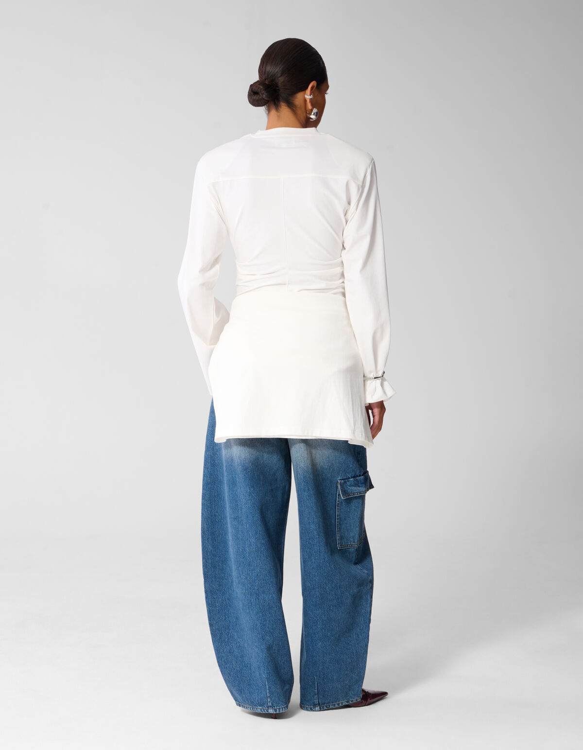 Cargo Barrel Fit Jeans Blauw SHOEBY WOMEN