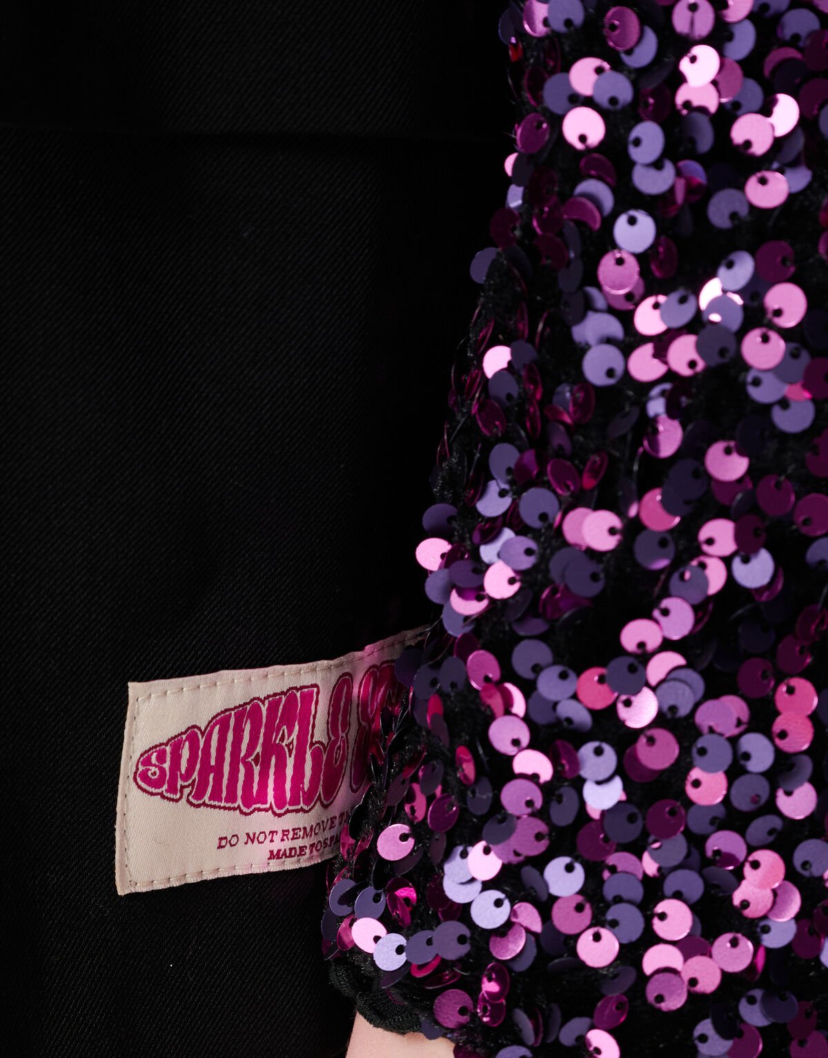 Sequin Mix Blazer Zwart/Roze SHOEBY GIRLS