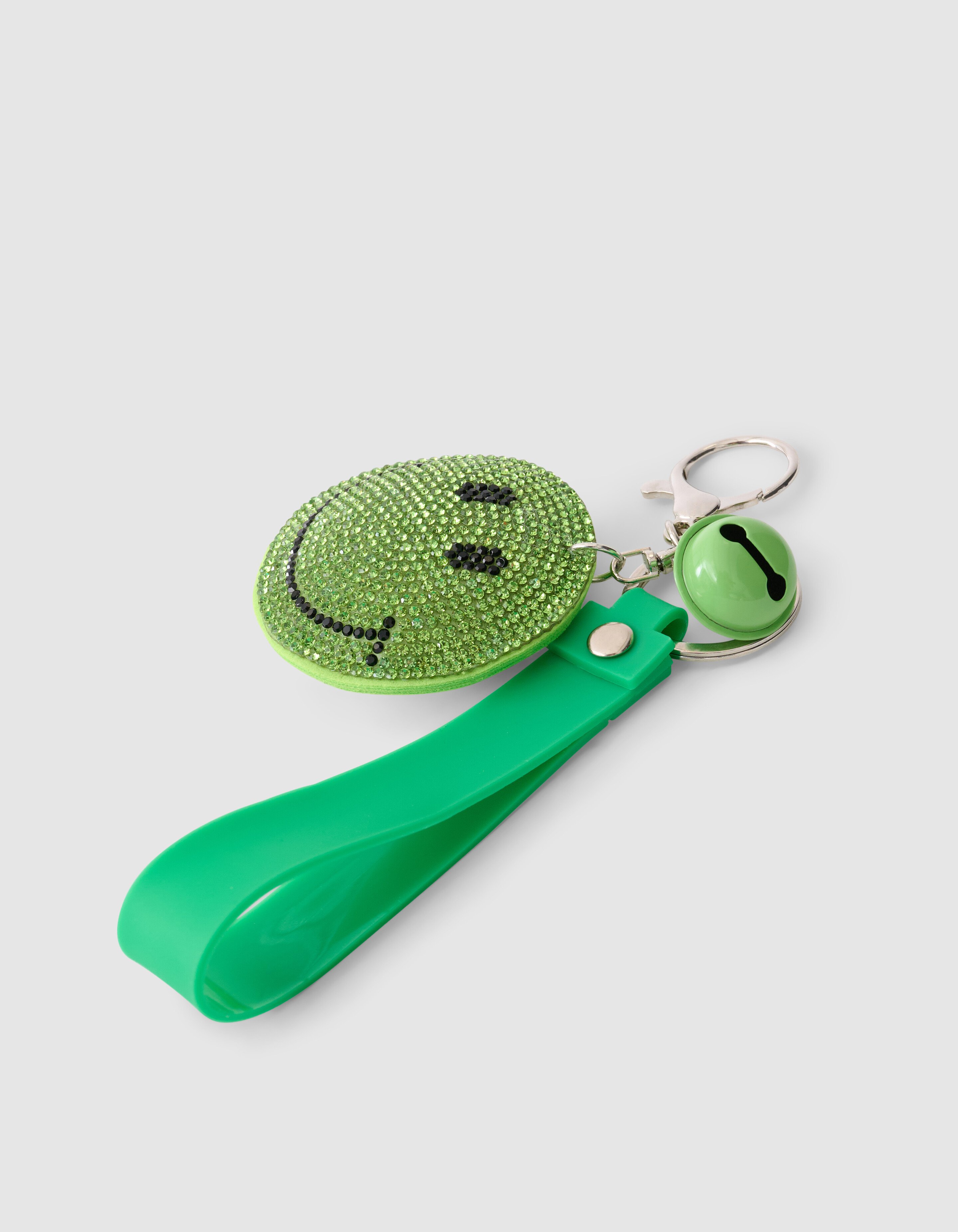 Strass Smile Sleutelhanger Groen SHOEBY ACCESSOIRES
