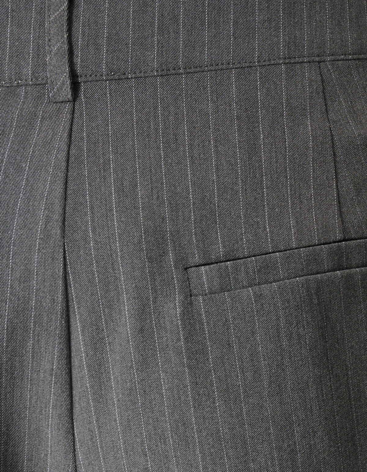 Pinstripe Pleated Skort Donkergrijs SHOEBY WOMEN