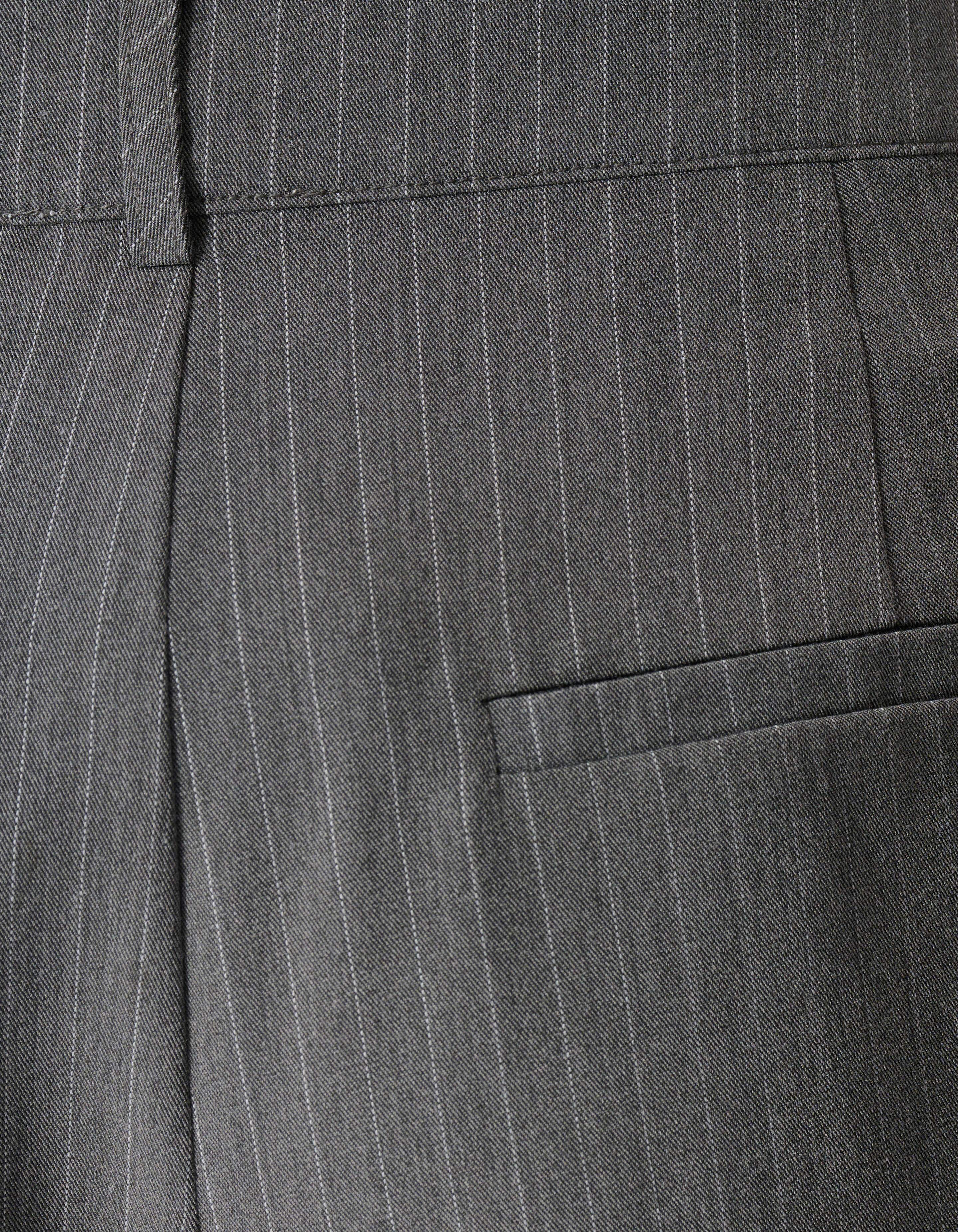 Pinstripe Pleated Skort Donkergrijs SHOEBY WOMEN