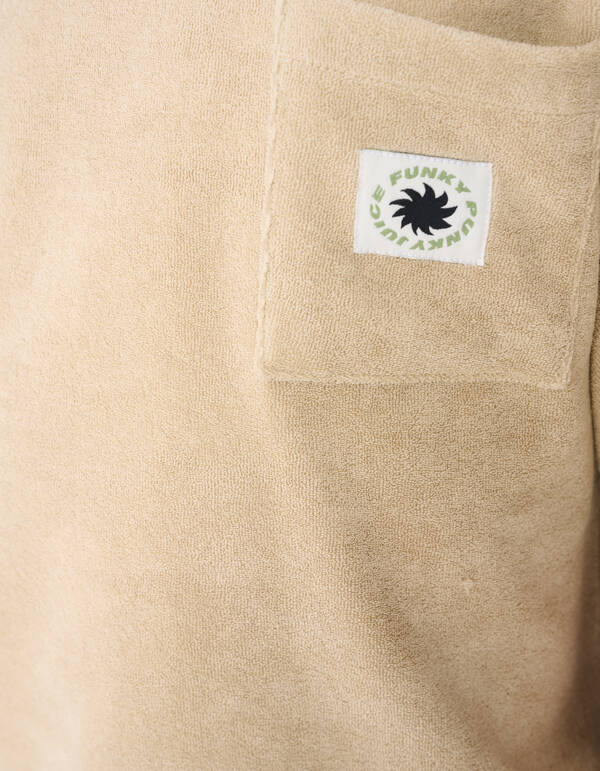 Towelling Relaxed T-shirt Beige SHOEBY BOYS
