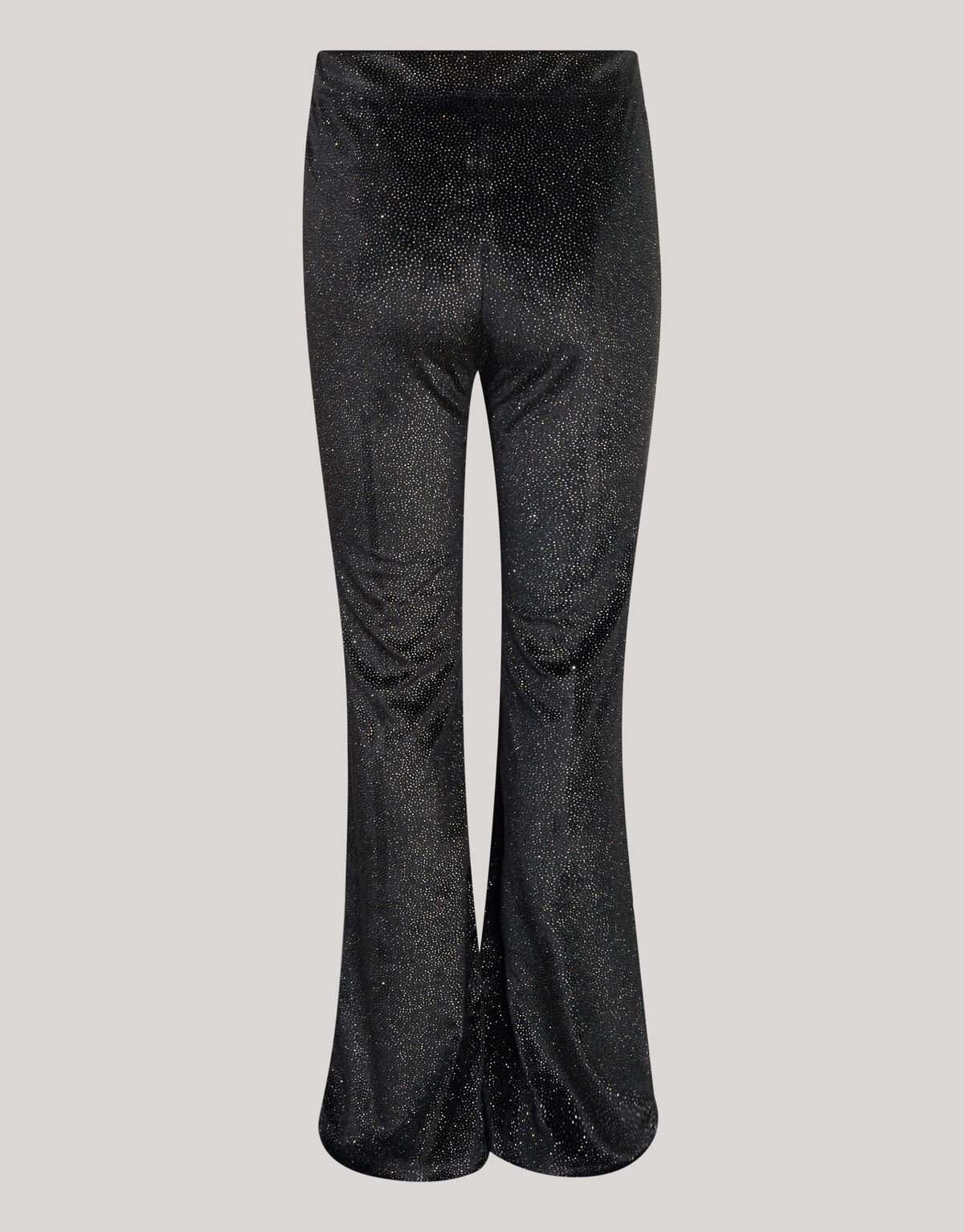 Glitter Split Flared Legging Zwart SHOEBY GIRLS