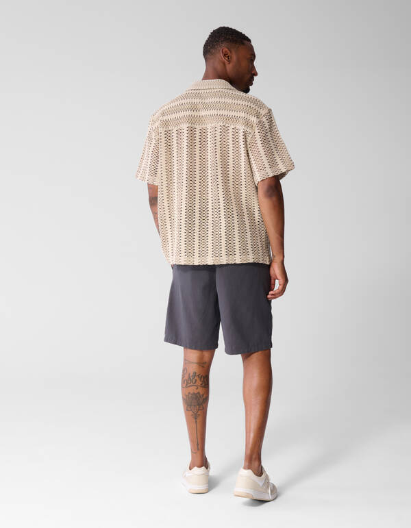 Structuur Short Donkergrijs SHOEBY MEN