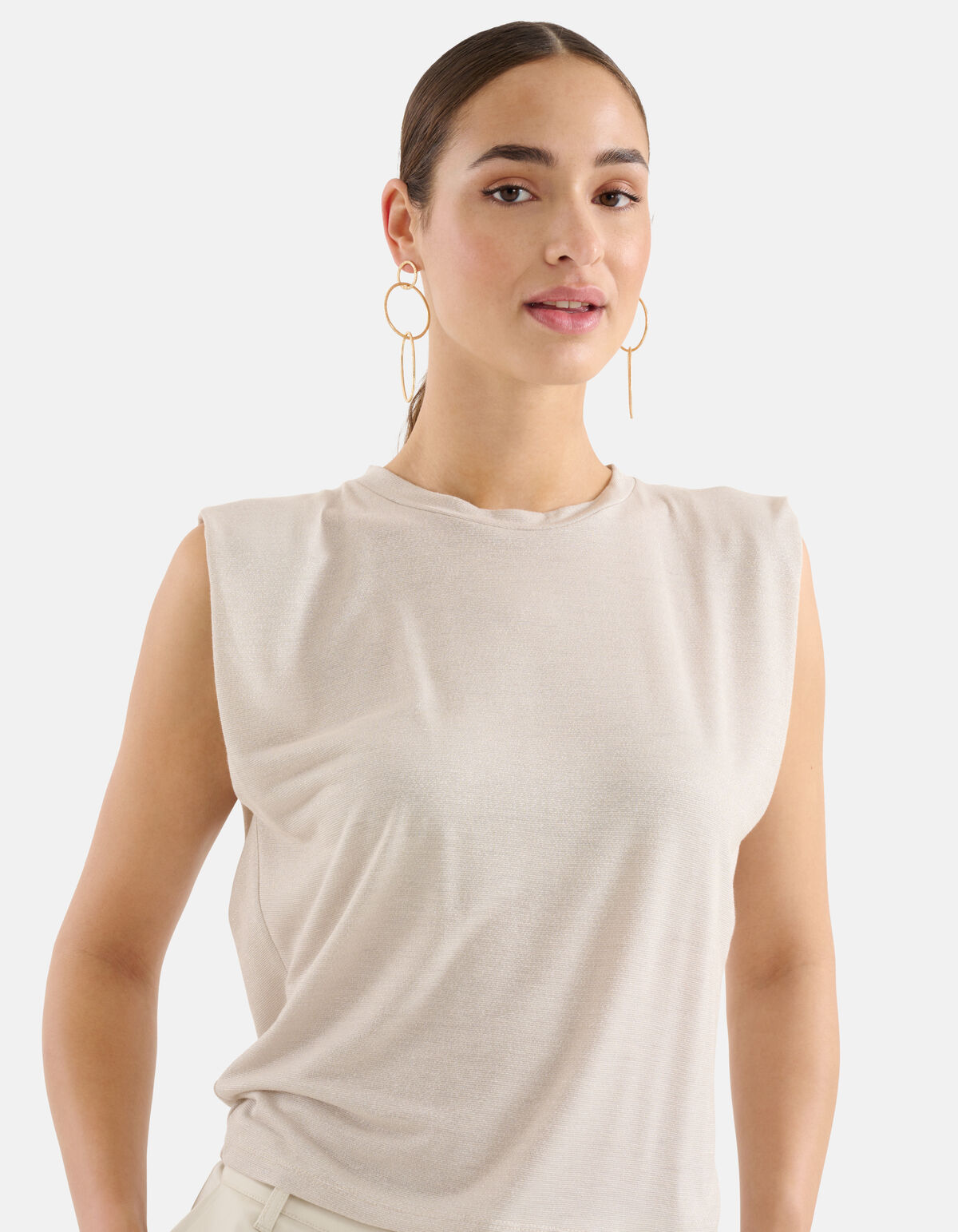 Glitter T-shirt Zilver SHOEBY WOMEN