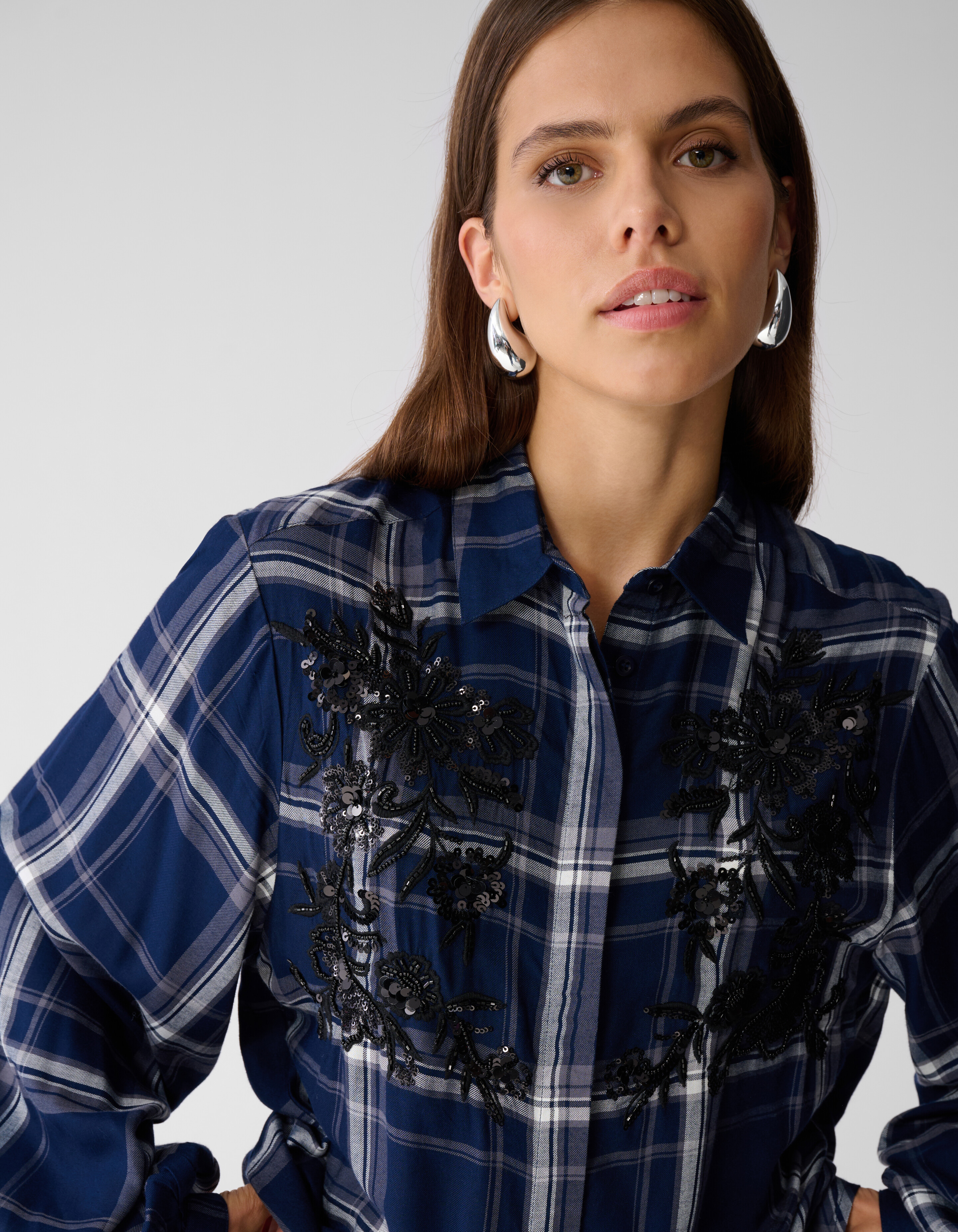 Ruiten Beads Blouse Donkerblauw By Mieke SHOEBY WOMEN