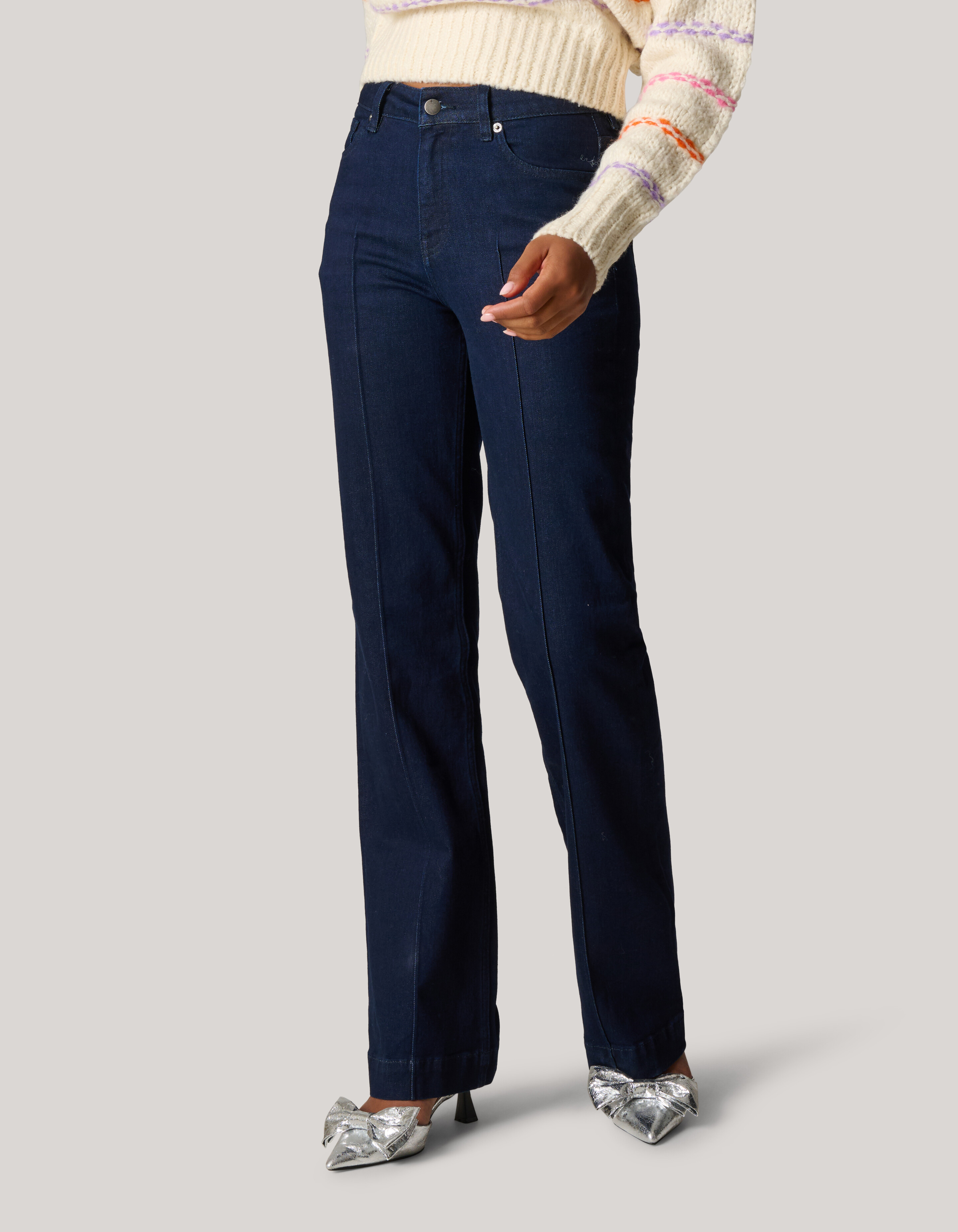 Flared Fit Jeans Donkerblauw SHOEBY WOMEN