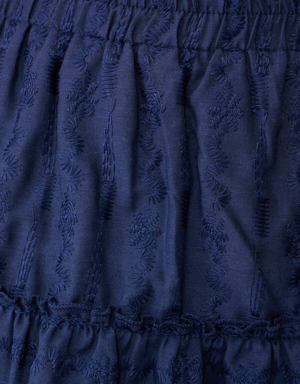 Embroidery Mini Rok Donkerblauw SHOEBY GIRLS