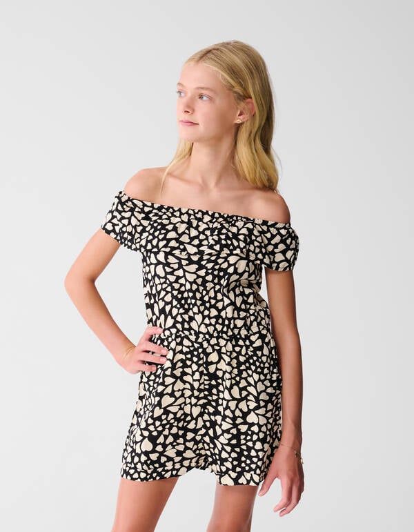 Heart Jumpsuit Zwart SHOEBY GIRLS