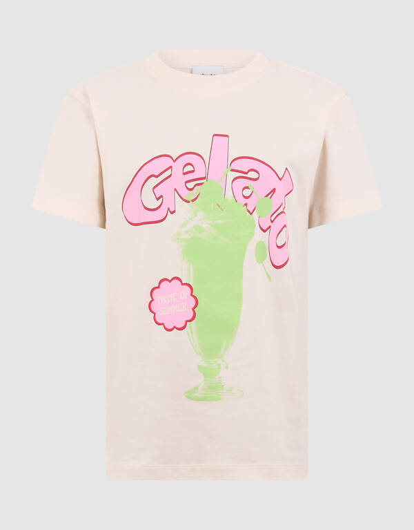 Gelato Artwork T-shirt Gebroken Wit SHOEBY GIRLS
