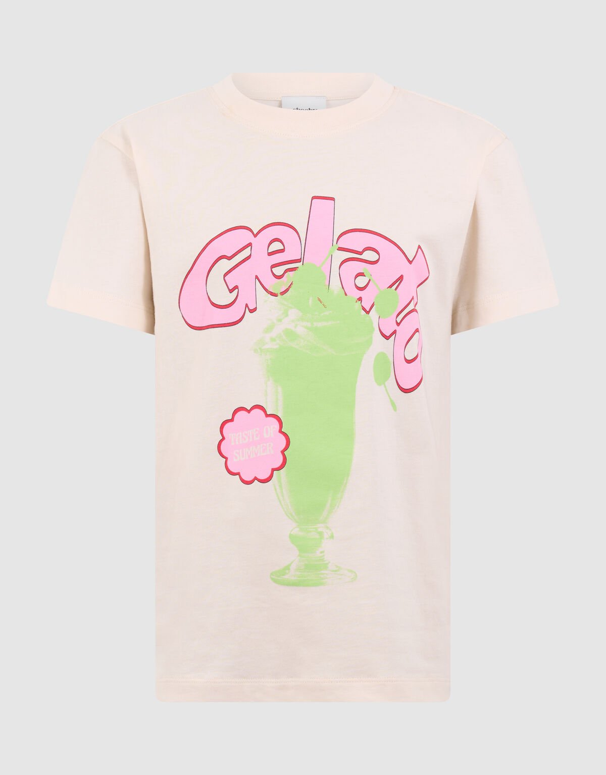 Gelato Artwork T-shirt Gebroken Wit SHOEBY GIRLS