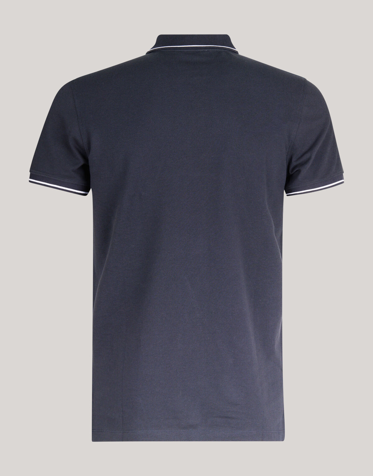 Contrast Pique Polo Donkergrijs SHOEBY MEN