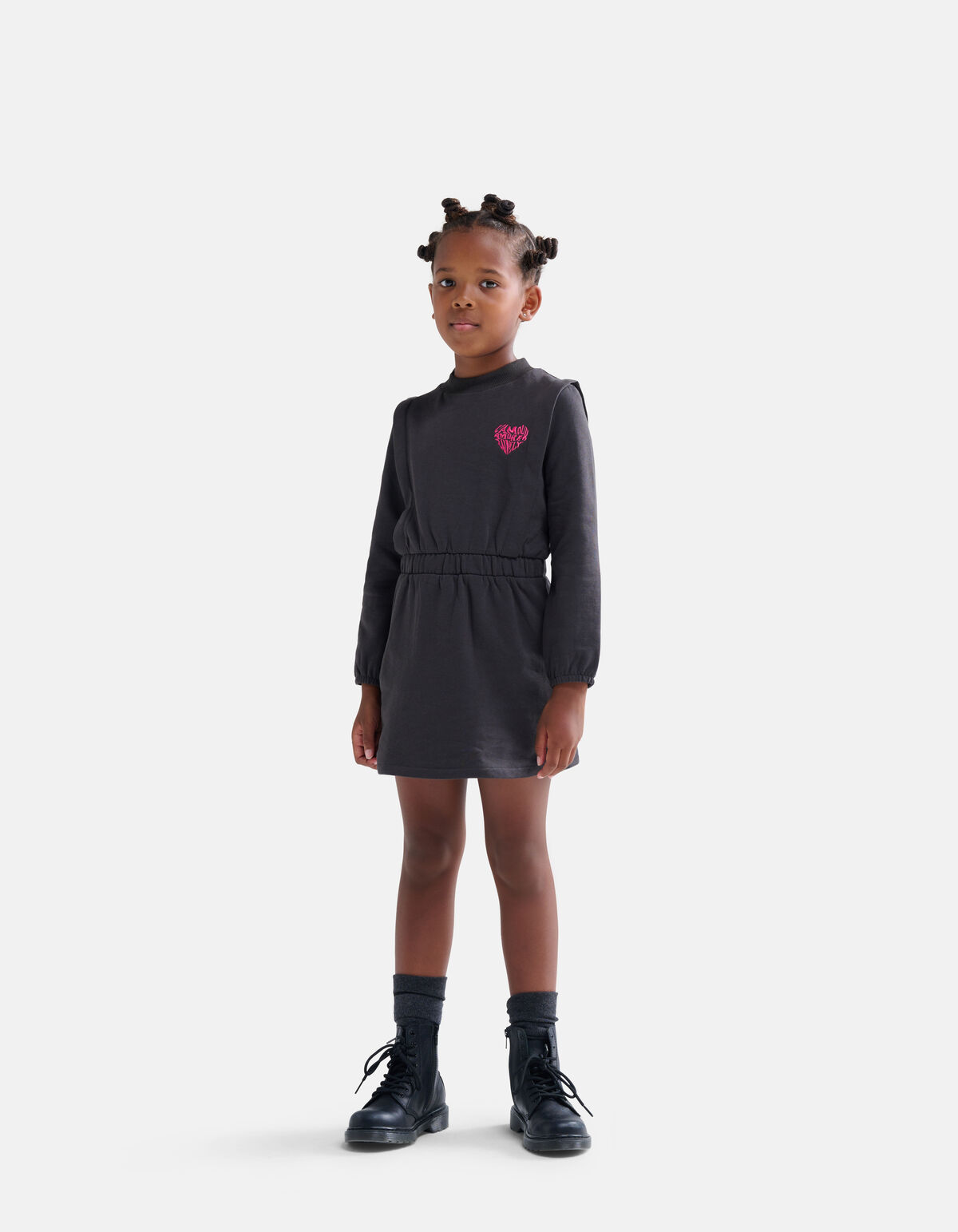 Sweater Jurk Donkergrijs SHOEBY GIRLS
