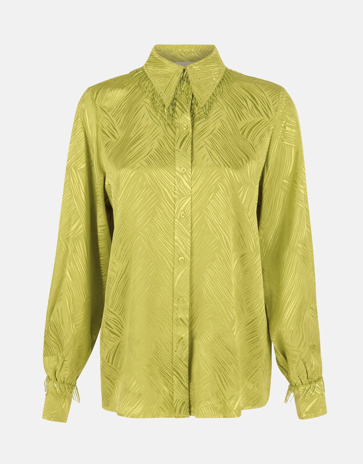 Fringe Blouse Limoengroen SHOEBY WOMEN