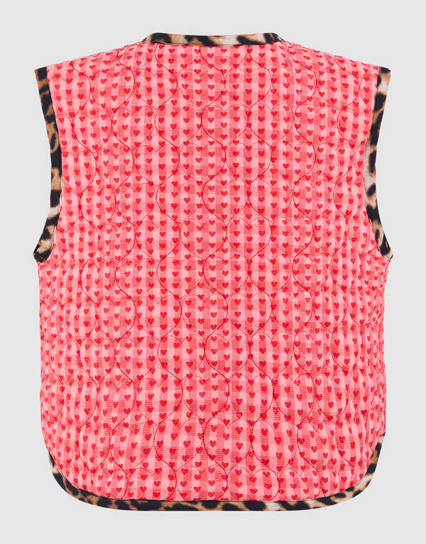 Quilted Heart Gilet Roze SHOEBY GIRLS