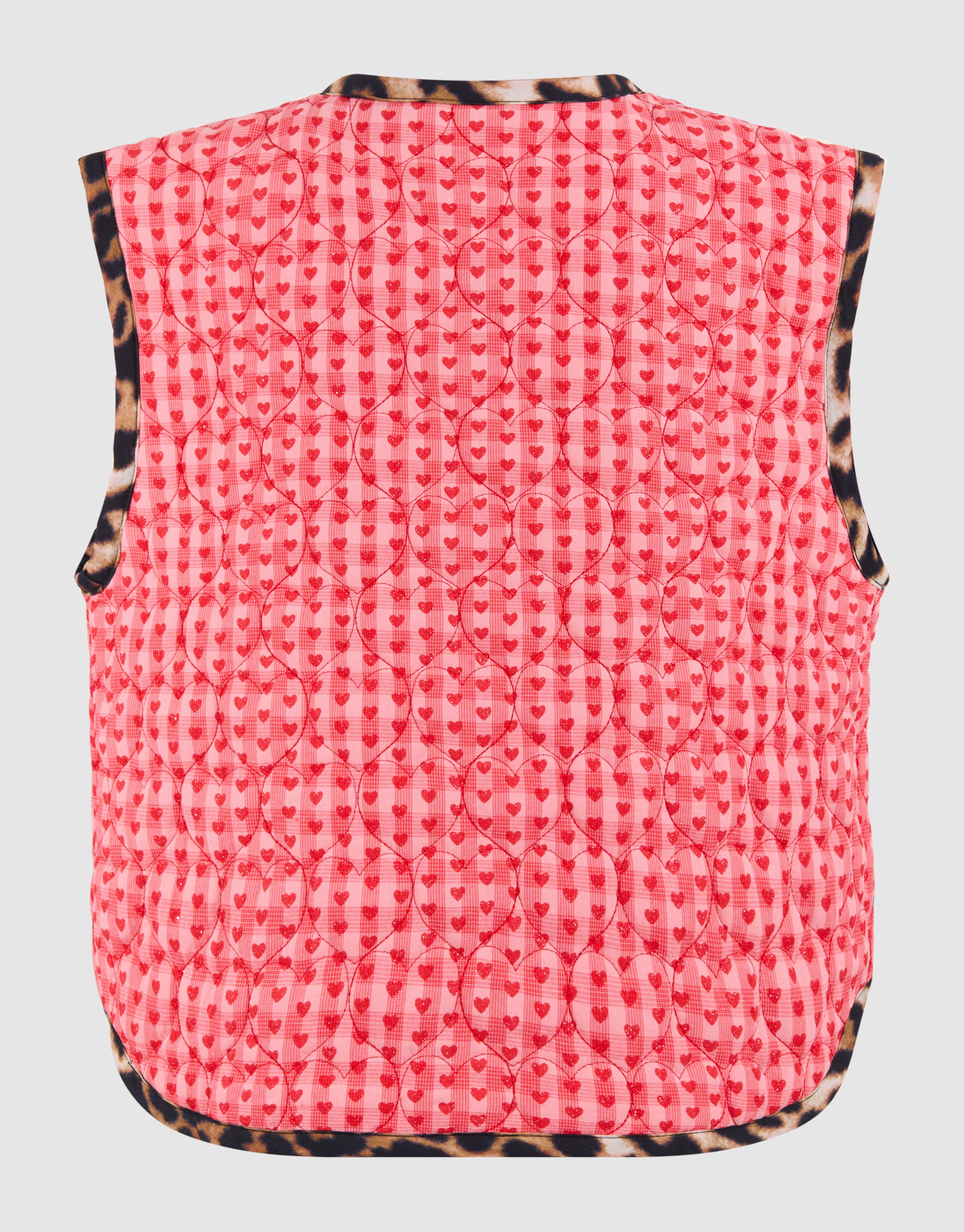 Quilted Heart Gilet Roze SHOEBY GIRLS