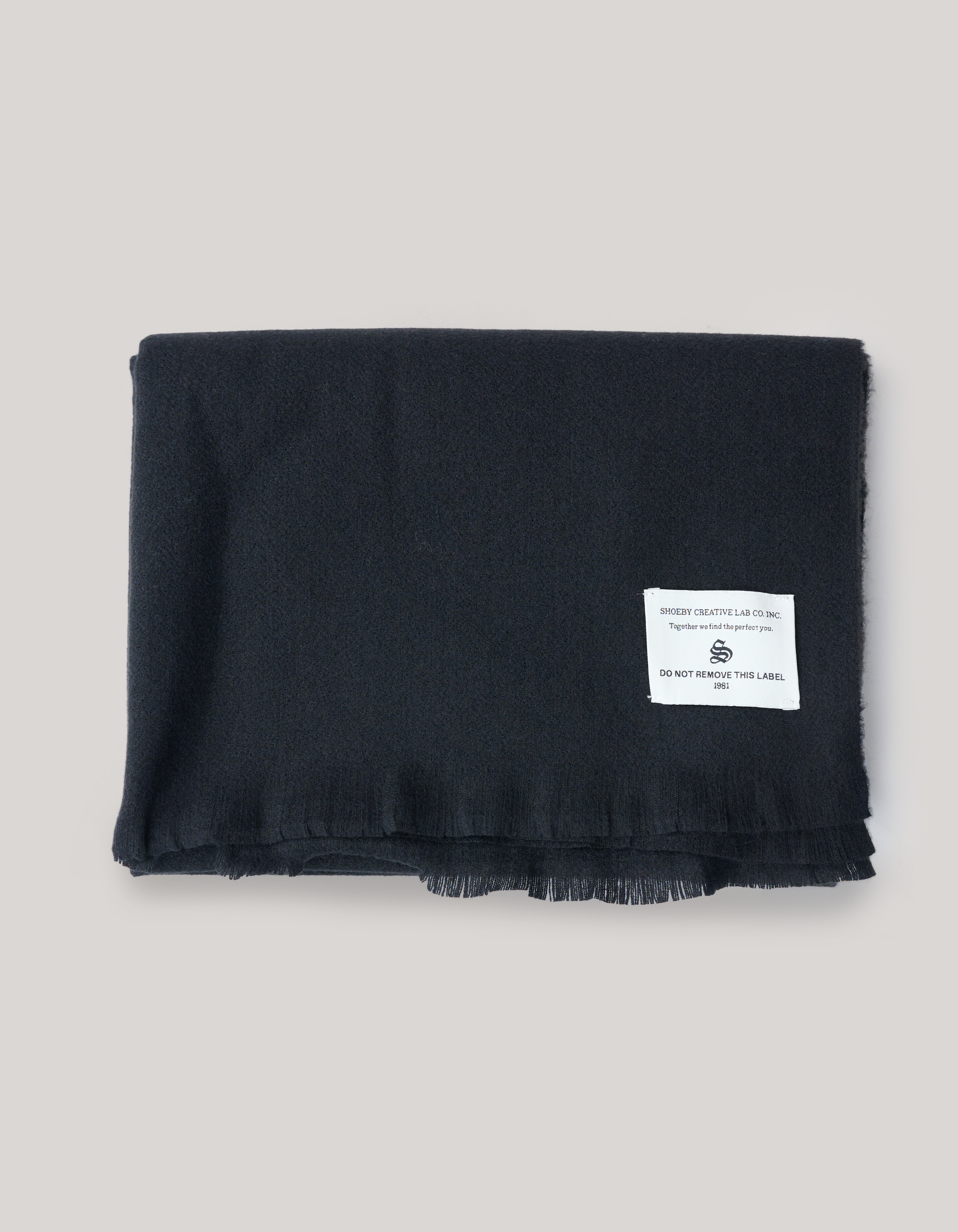 Label Sjaal Zwart SHOEBY ACCESSOIRES