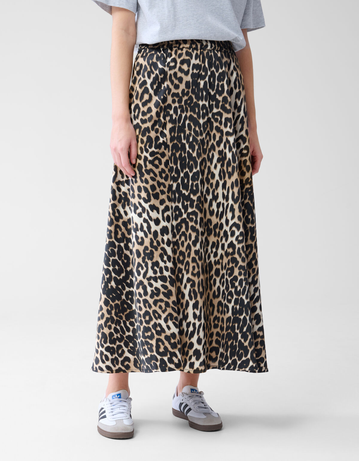 Satijnen Maxi Rok Leopard SHOEBY WOMEN