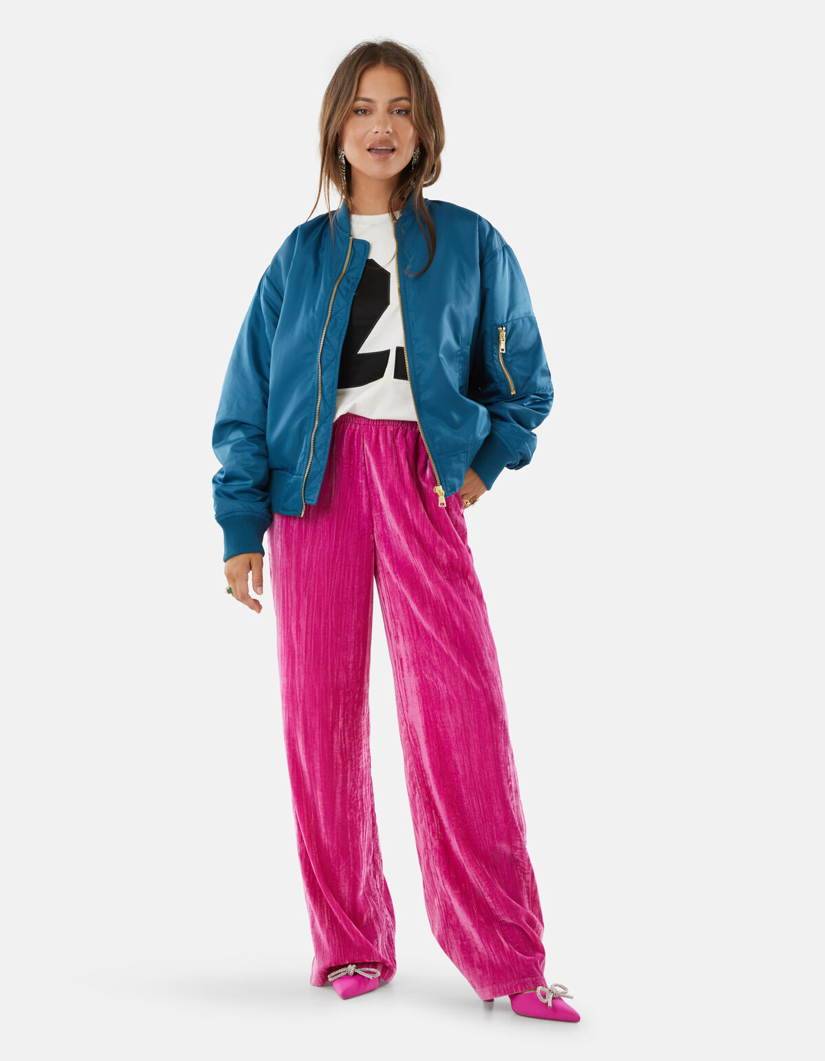 Artwork Bomber Blauw By Lizzy SHOEBY WOMEN