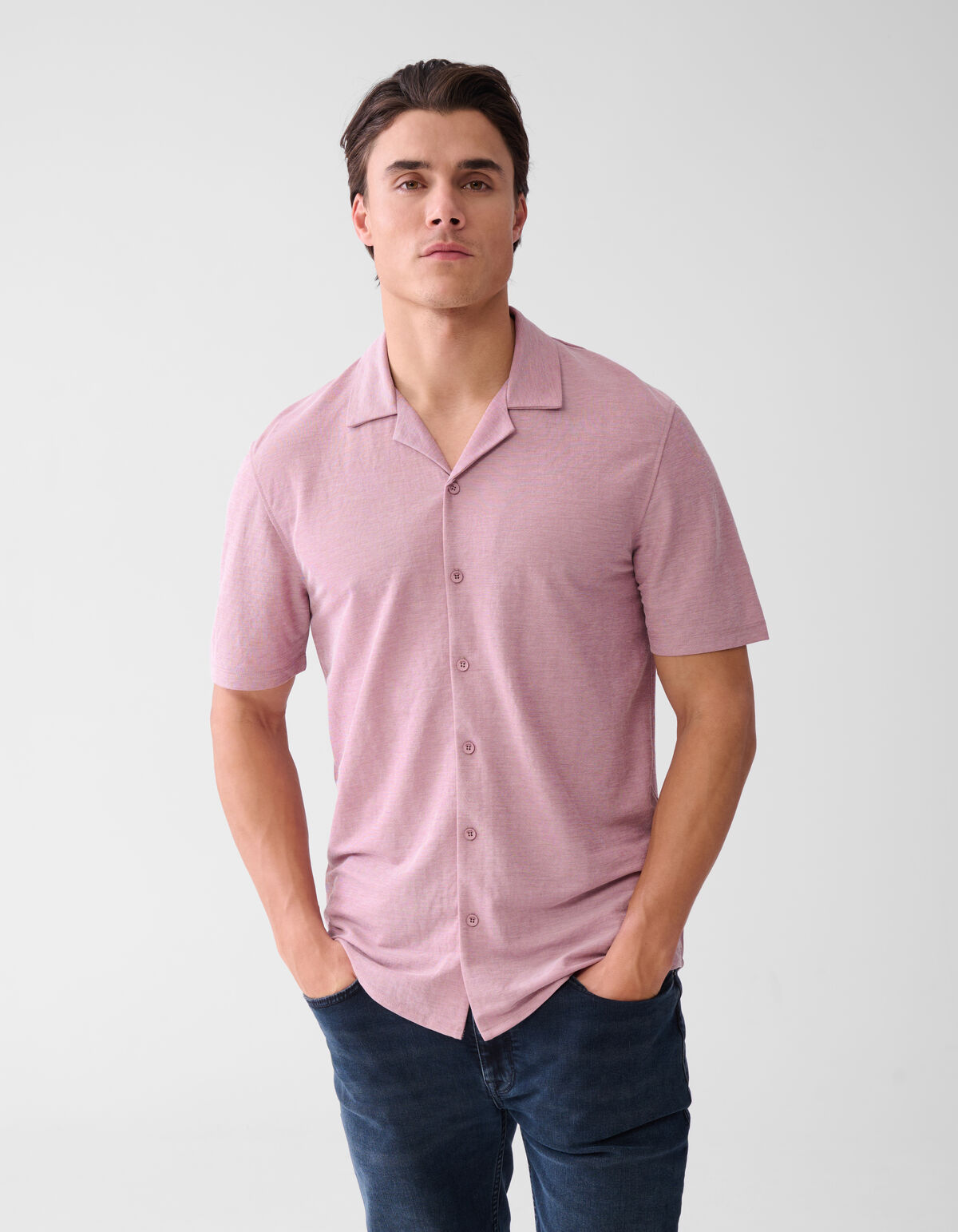 Pique Shirt Lichtroze SHOEBY MEN