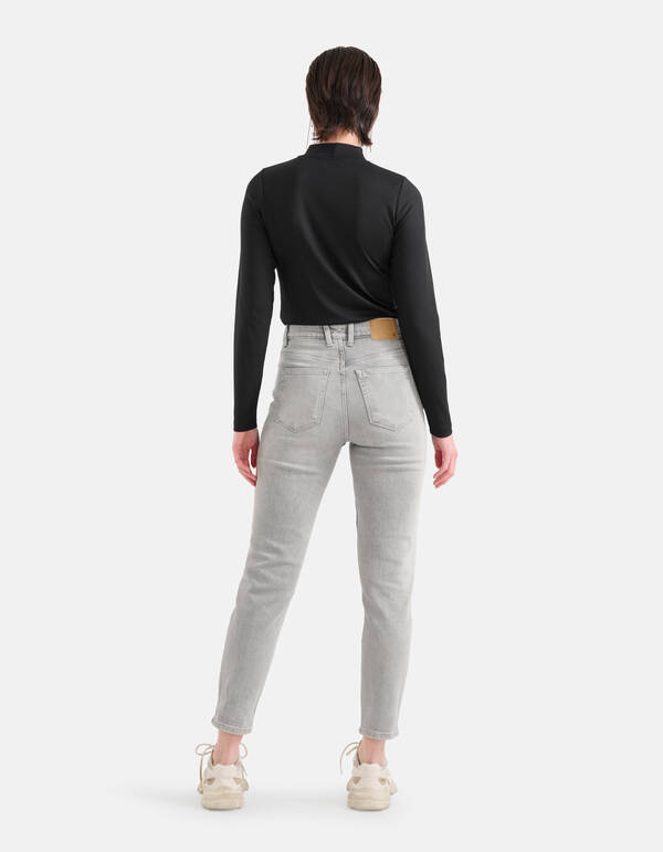 Tapered Fit Jeans Lichtgrijs SHOEBY WOMEN