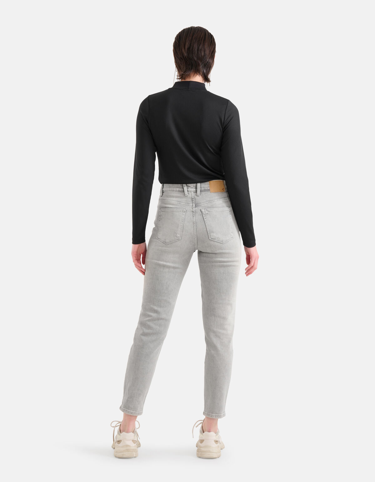 Tapered Fit Jeans Lichtgrijs SHOEBY WOMEN