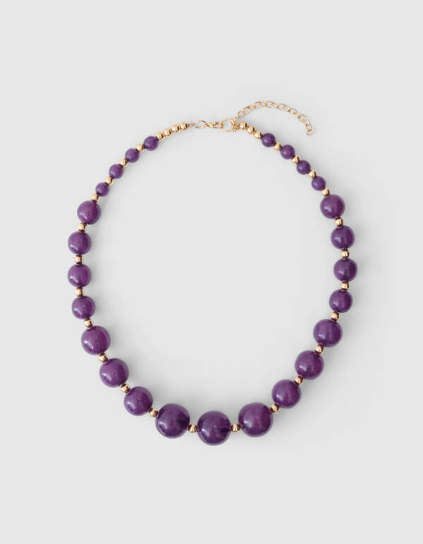 Beaded Ketting Donkerpaars SHOEBY WOMEN