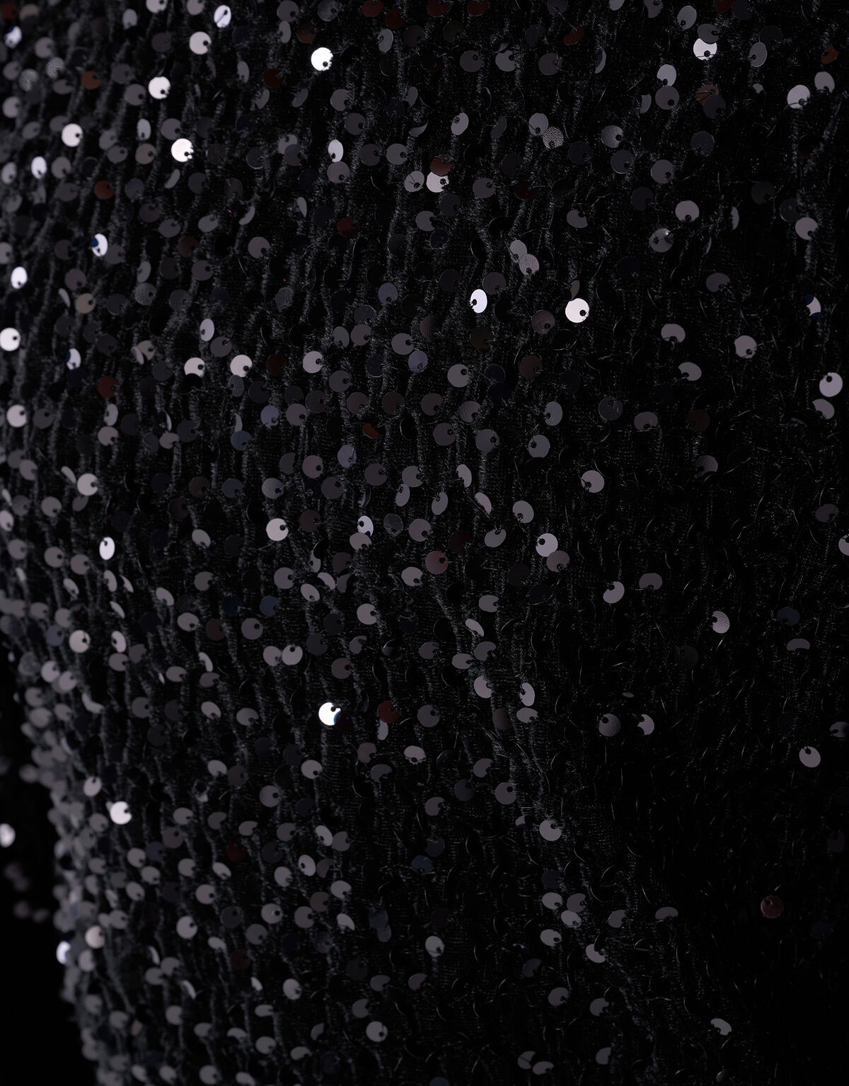 Sequin Longsleeve Top Zwart SHOEBY GIRLS