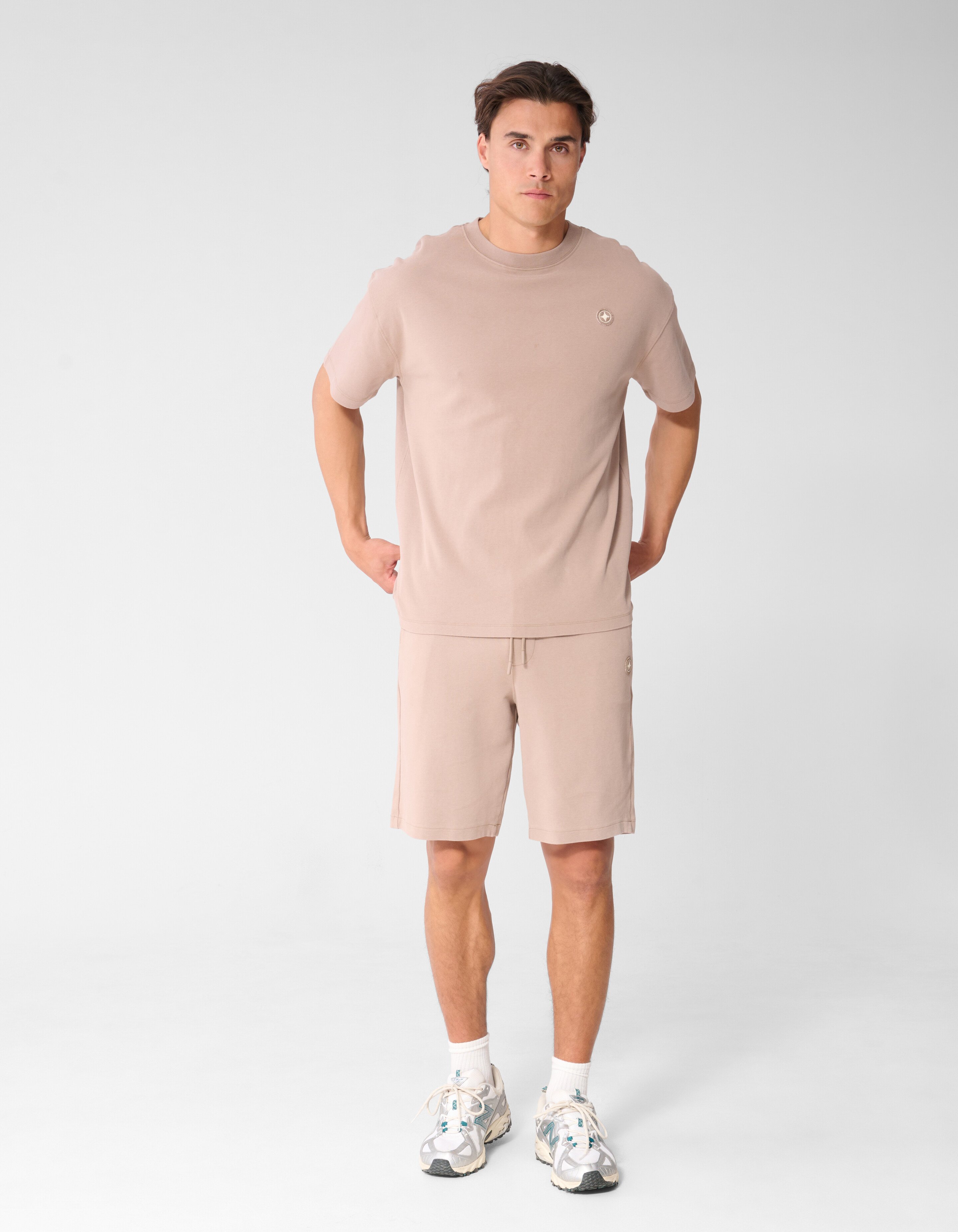 Washed Spark T-shirt Taupe SHOEBY MEN