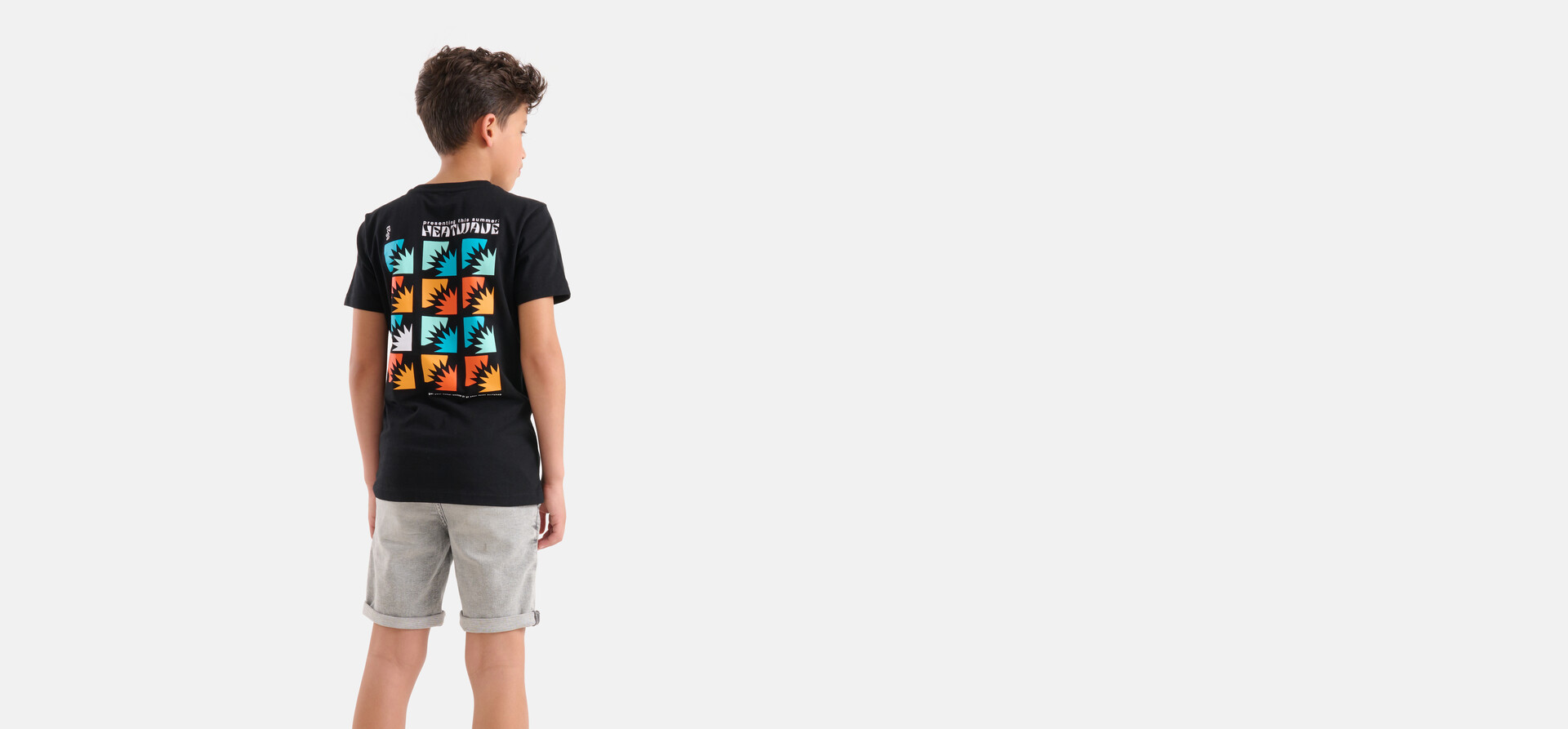 Print T-shirt Zwart SHOEBY BOYS