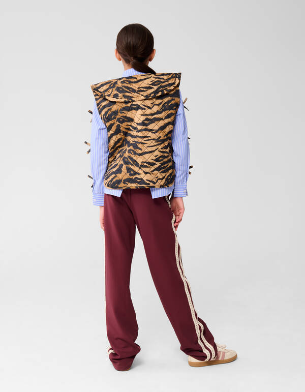 Collar Tijger Gilet Bruin SHOEBY GIRLS