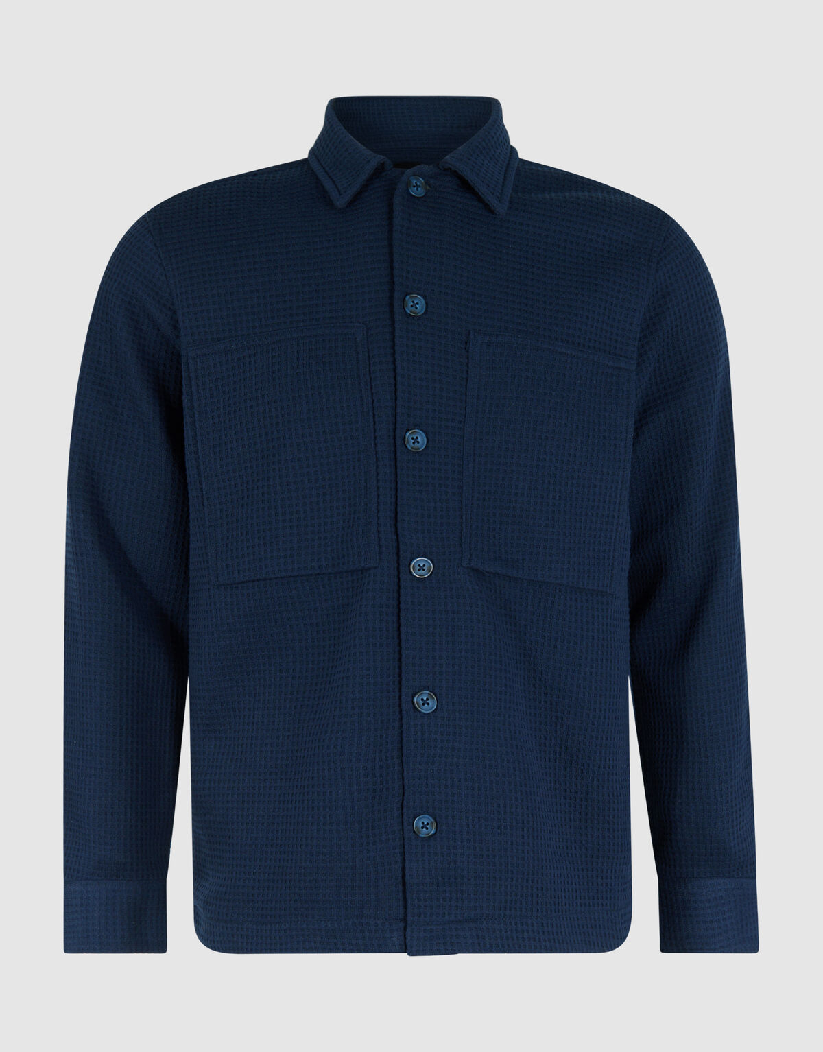 Structuur Overshirt Donkerblauw SHOEBY MEN