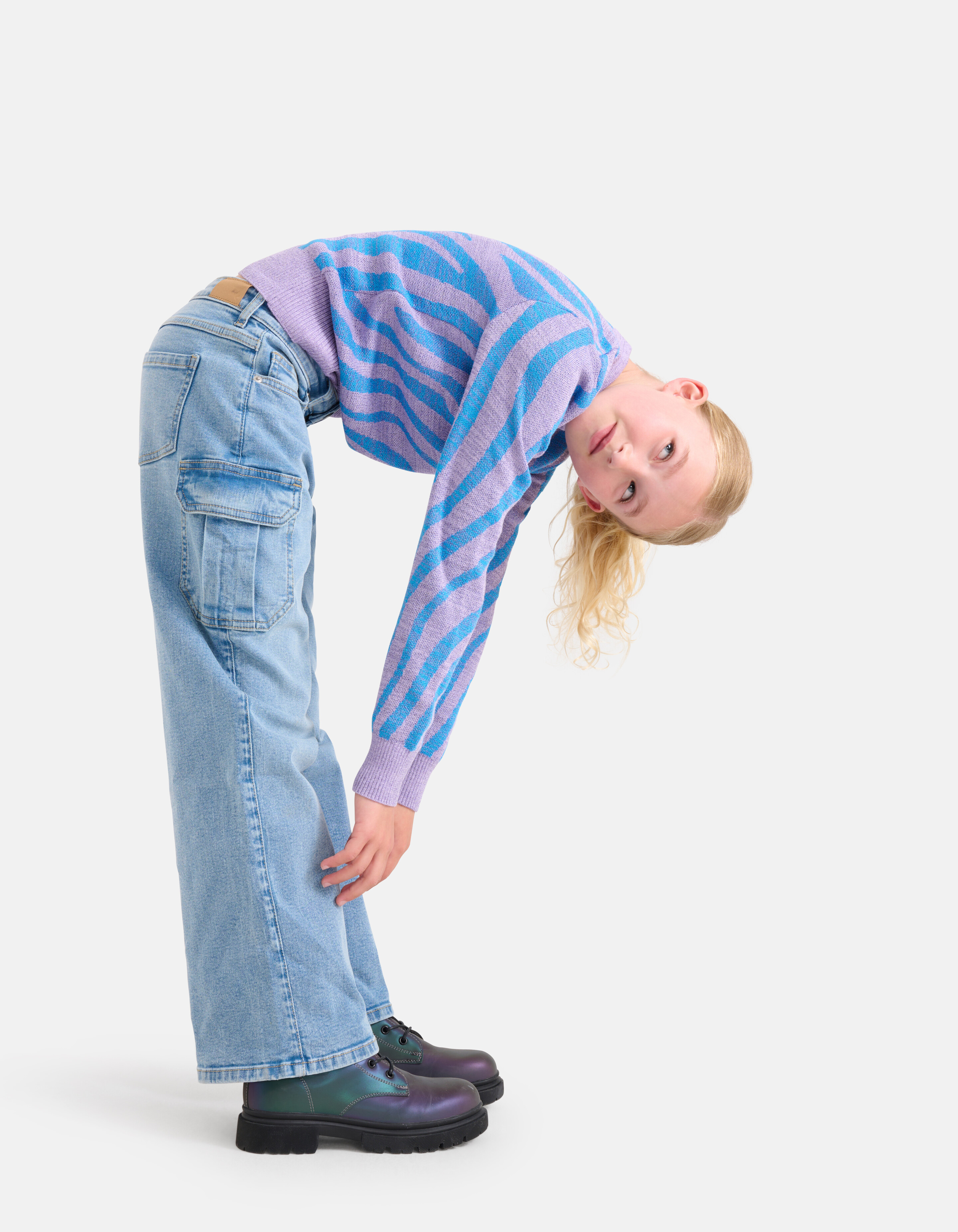 Cargo Denim Jeans Mediumstone SHOEBY GIRLS