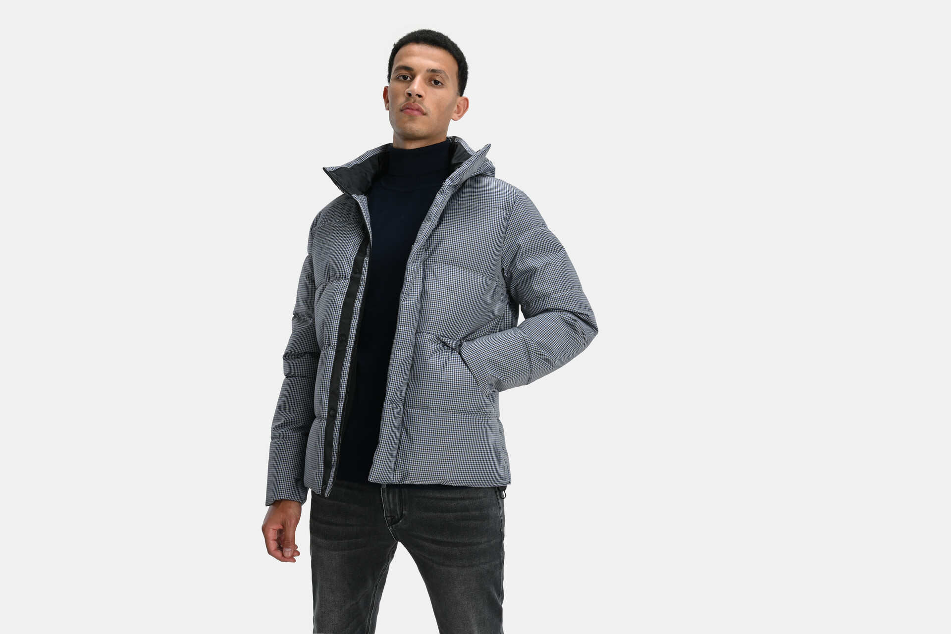 Check Puffer Jas SHOEBY MEN