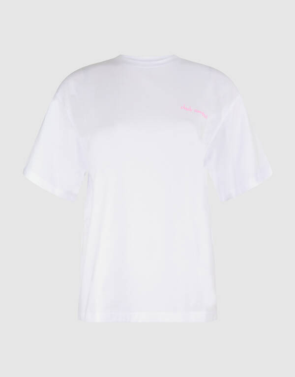 Cocktail Artwork T-shirt Wit SHOEBY WOMEN