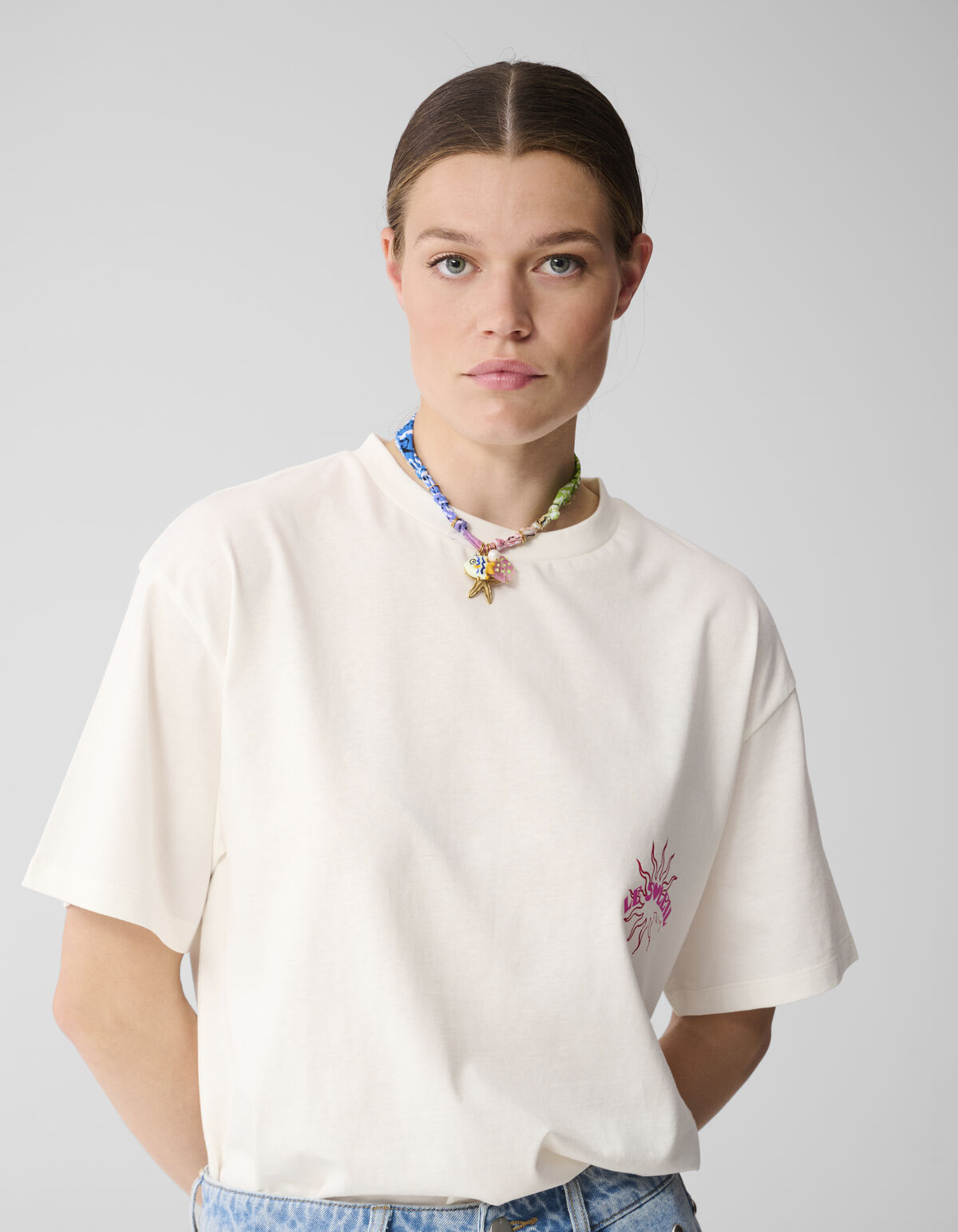 Bandana Charm Ketting Blauw SHOEBY ACCESSOIRES