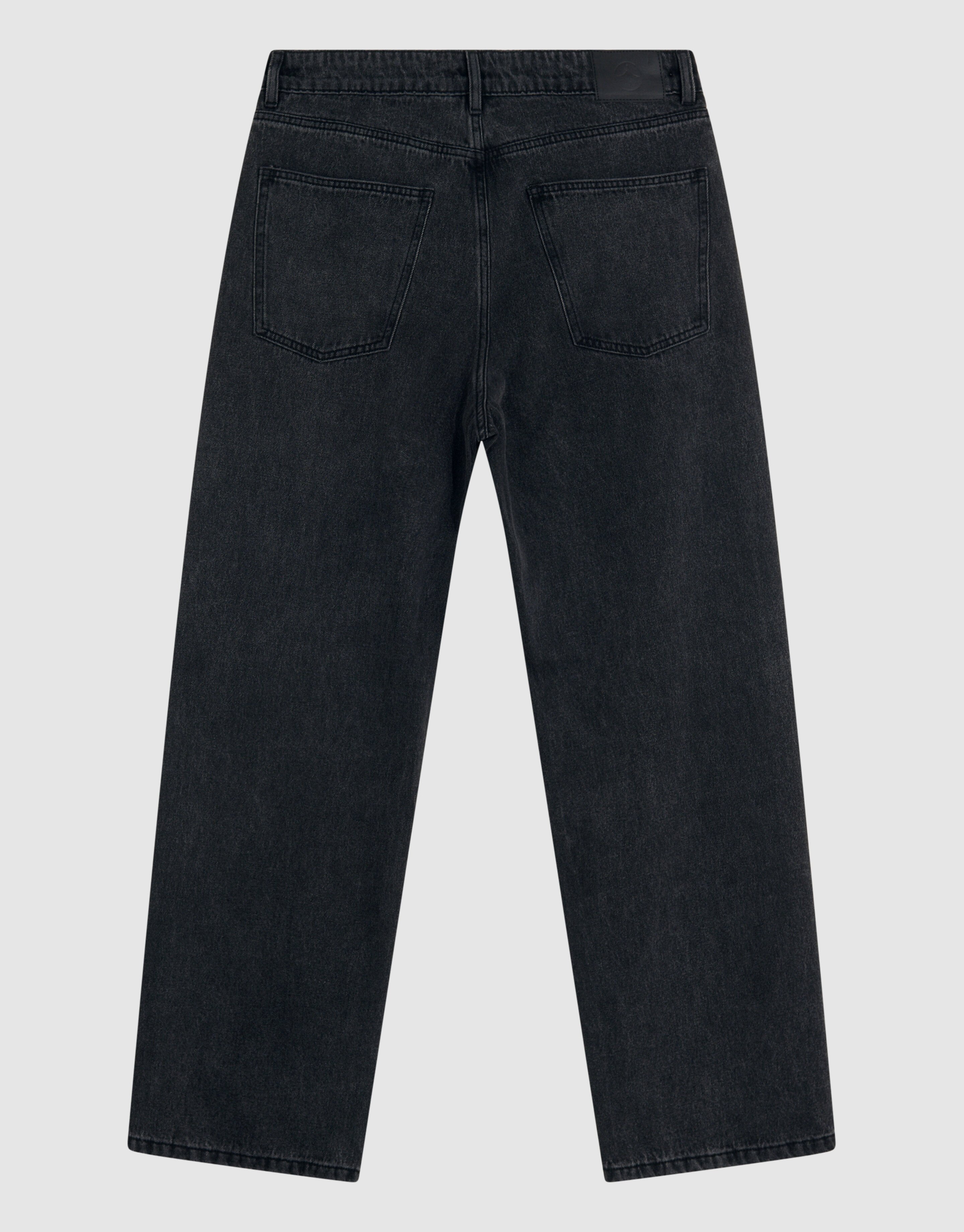 Baggy Fit Jeans Donkergrijs SHOEBY MEN